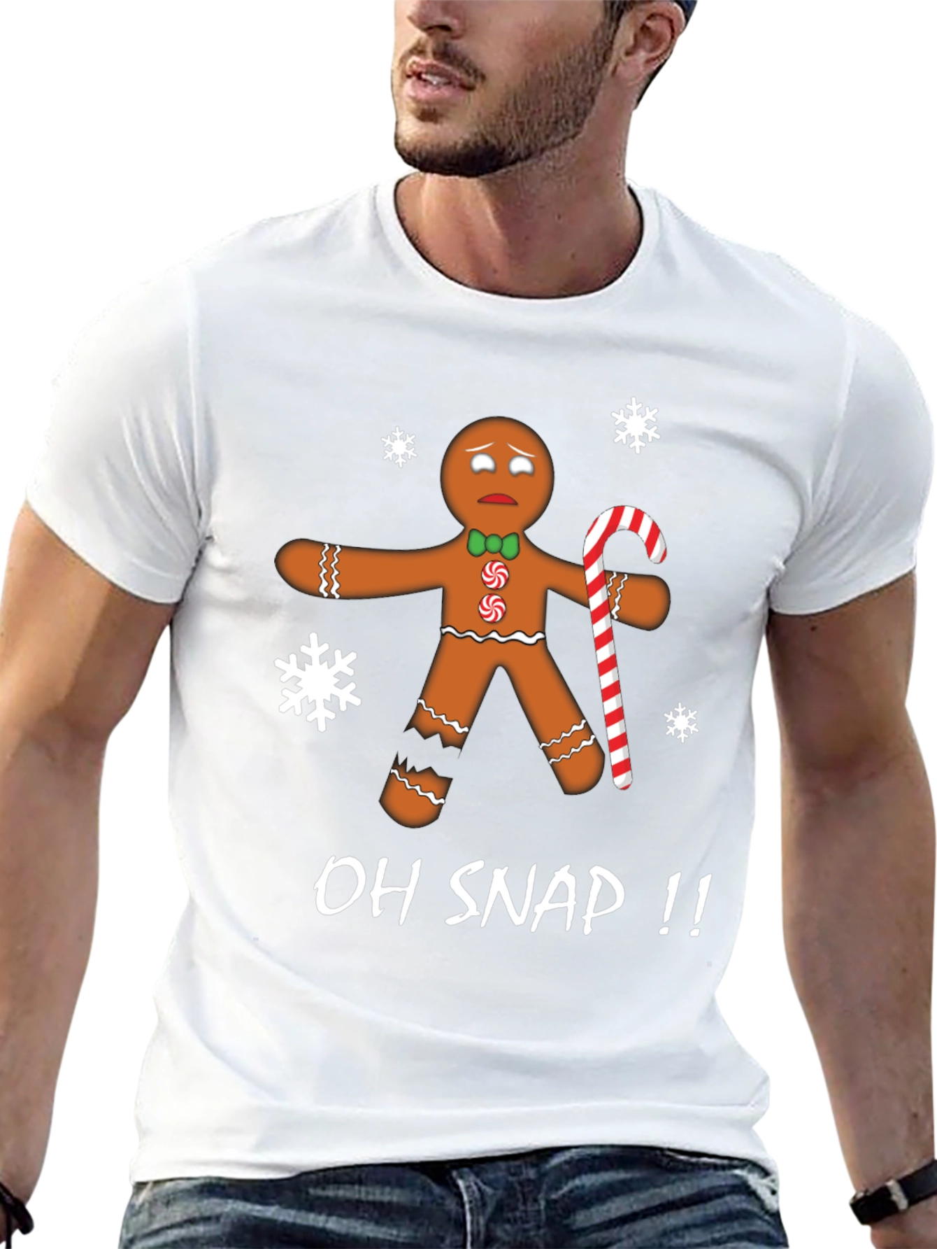 Oh Snap Gingerbread T-Shirt - Christmas Holiday Tee