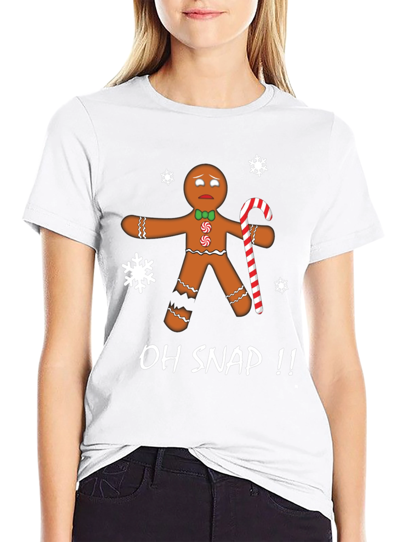 Oh Snap Gingerbread T-Shirt - Christmas Holiday Tee