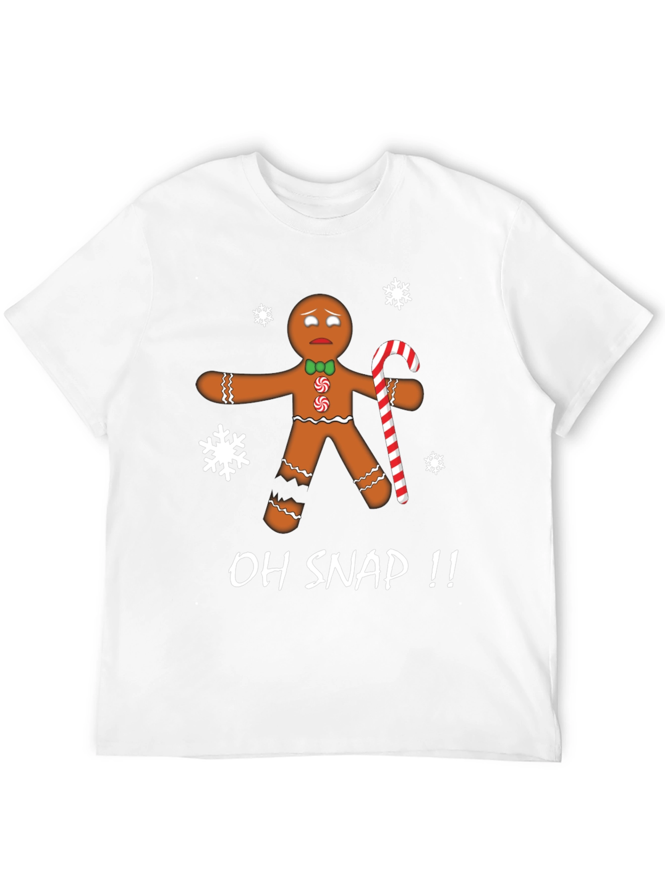 Oh Snap Gingerbread T-Shirt - Christmas Holiday Tee
