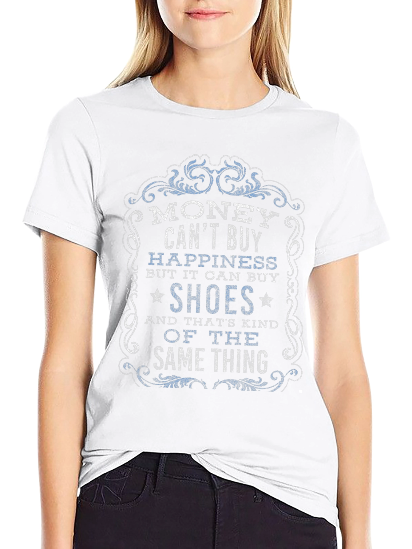 Money Cant Buy Happiness Graphic T-Shirt