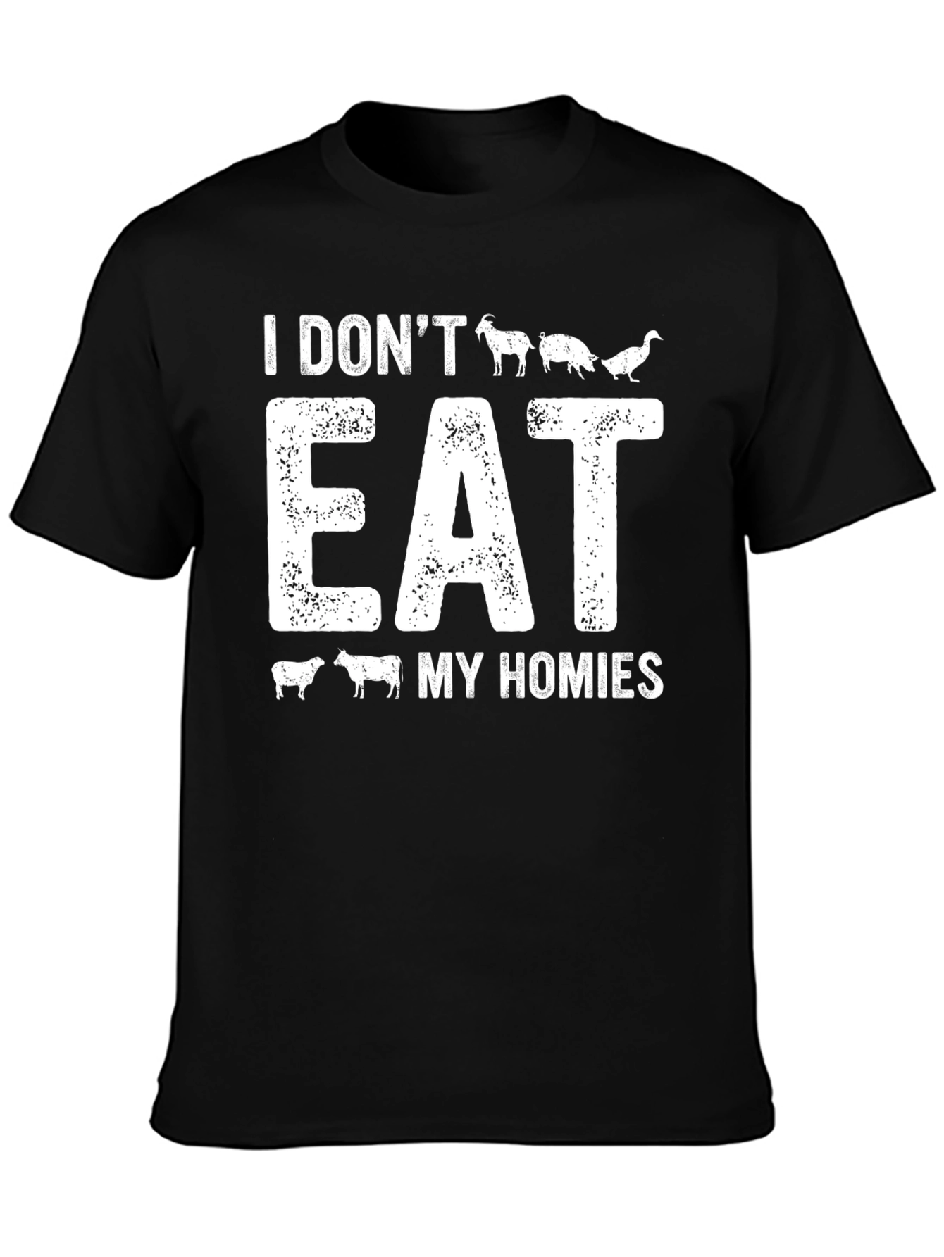Vegan I Dont Eat My Homies Graphic T-Shirt