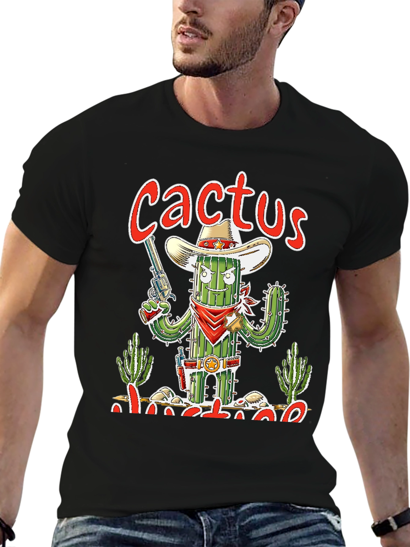 Cactus Outlaw Graphic T-Shirt