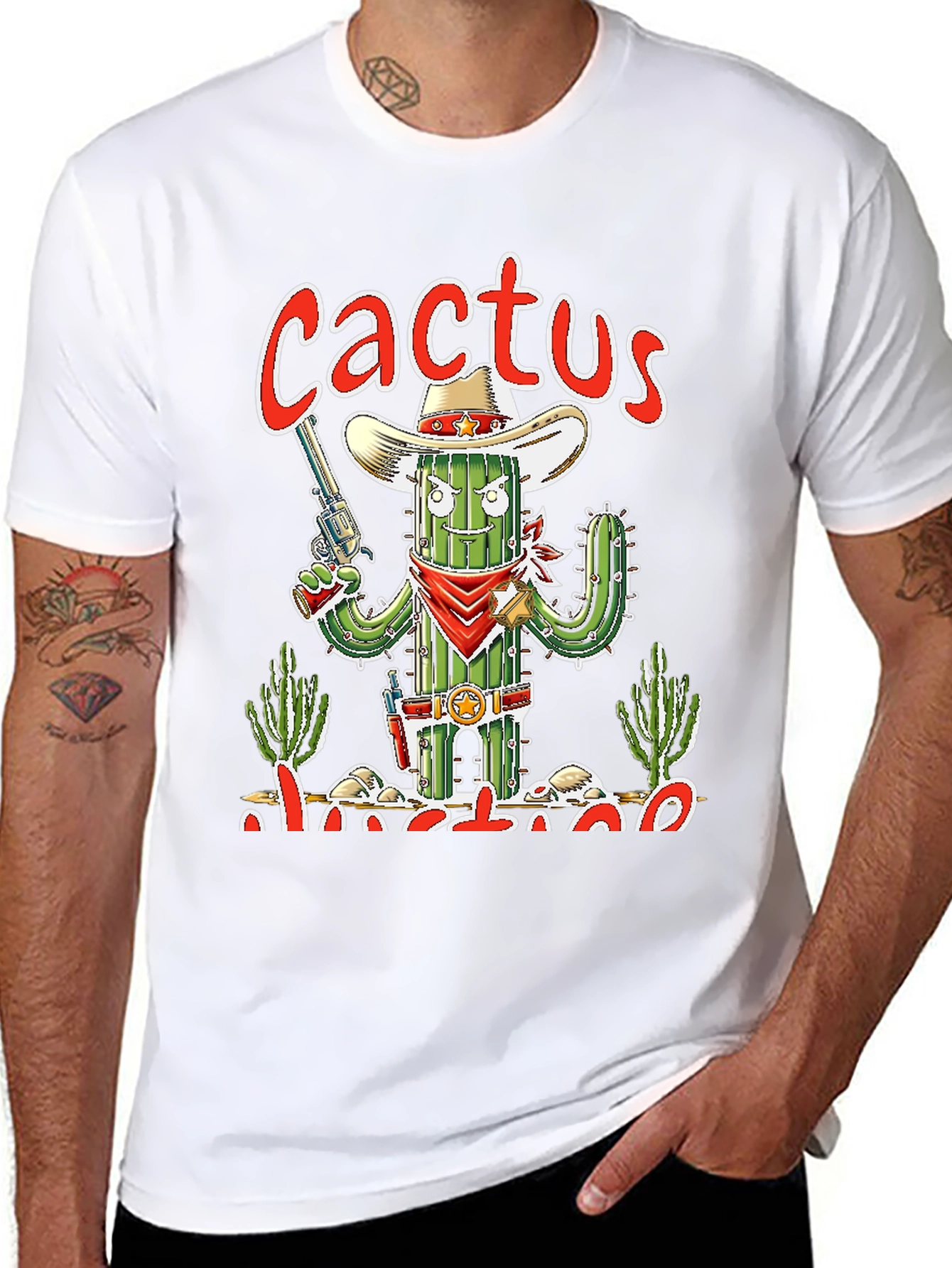 Cactus Outlaw Graphic T-Shirt