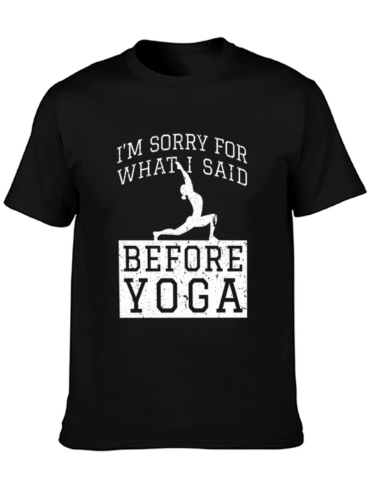 Yoga Sorry Mens Graphic Tee