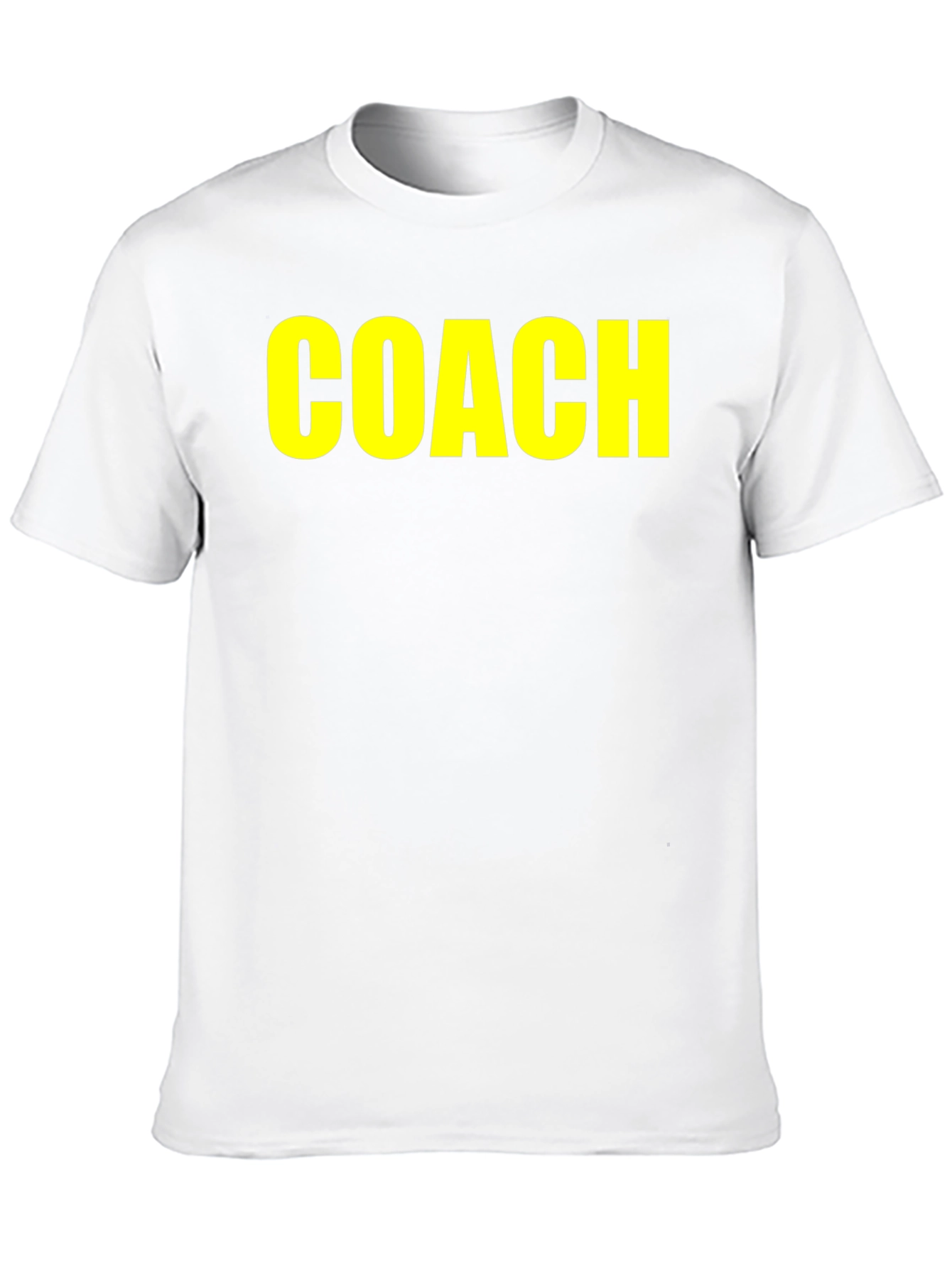 Coach T-Shirt - Bold Yellow Print on Black