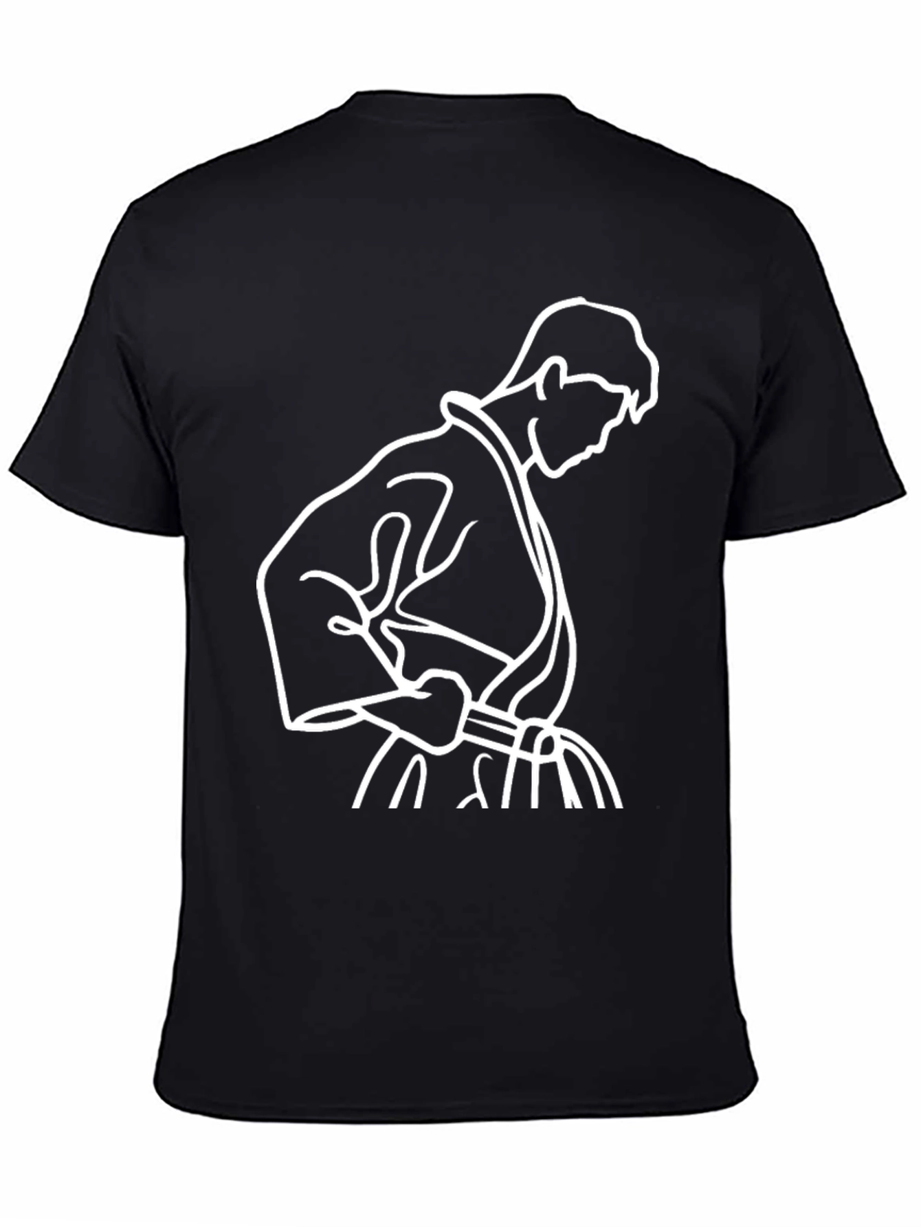 Karate Pose Graphic Tee - Black
