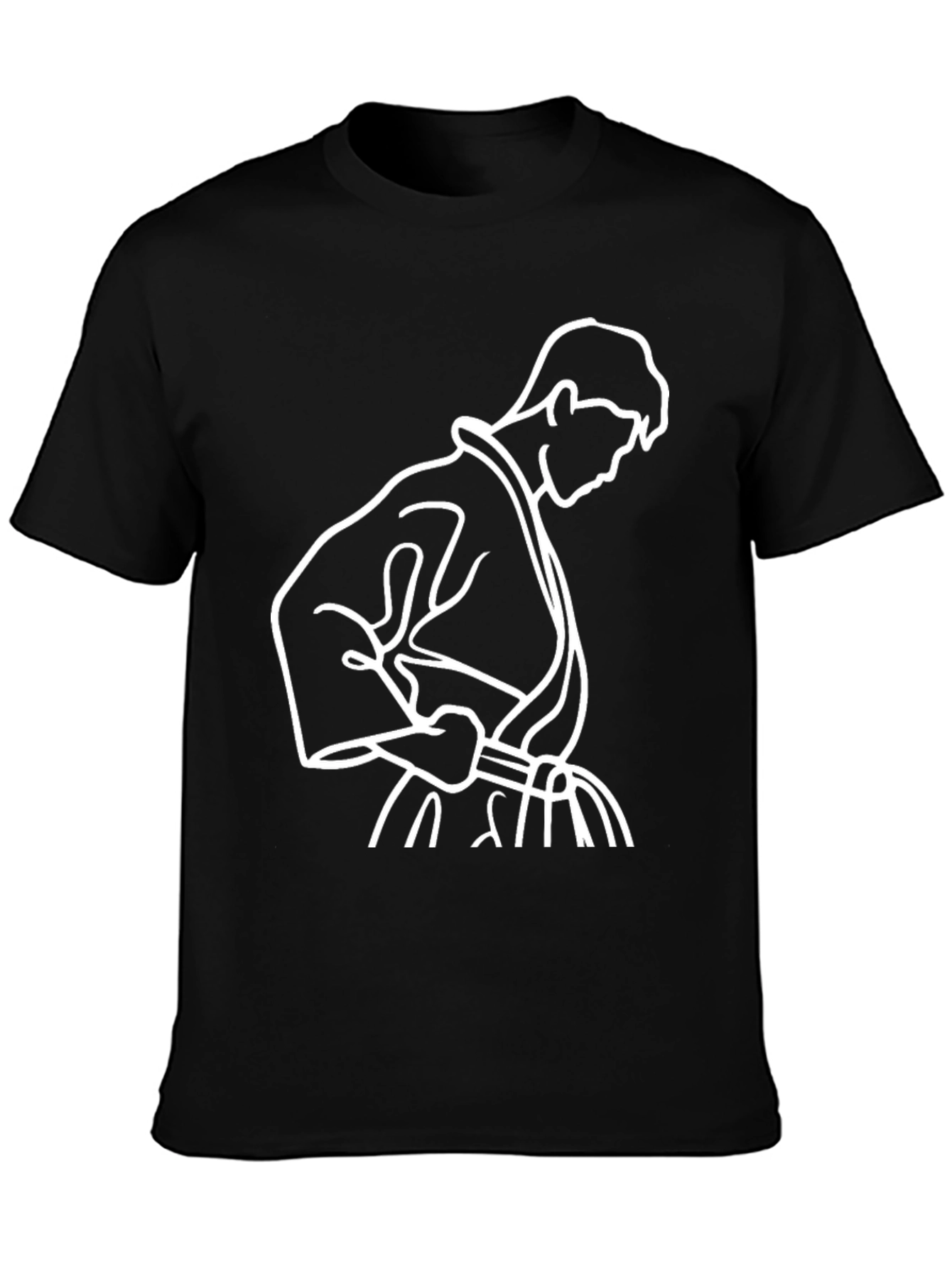 Karate Pose Graphic Tee - Black