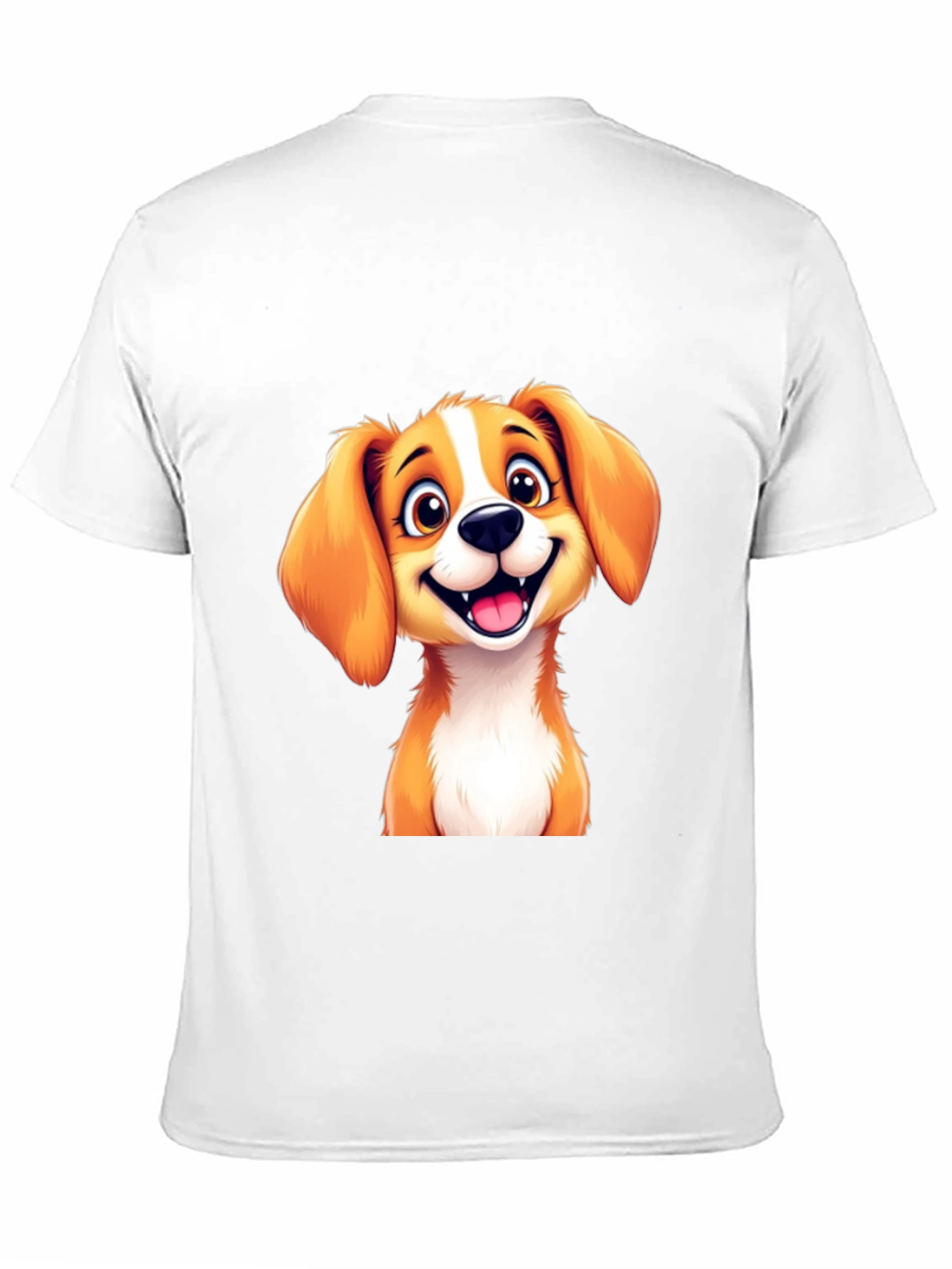 Cute Puppy Graphic T-Shirt - Black