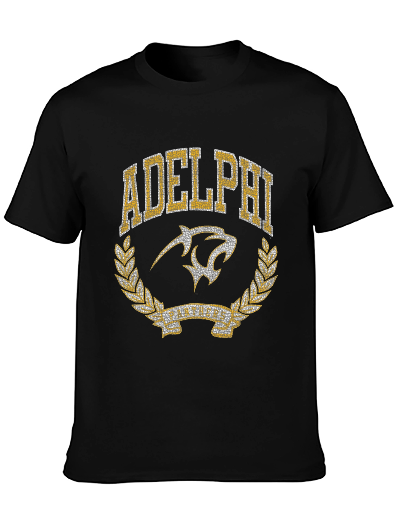 Adelphi Panther Crest Graphic Tee - Black