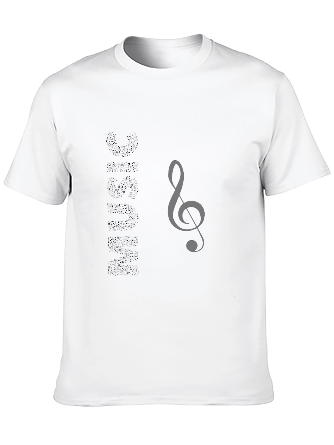 Music Treble Clef Graphic T-Shirt - Black