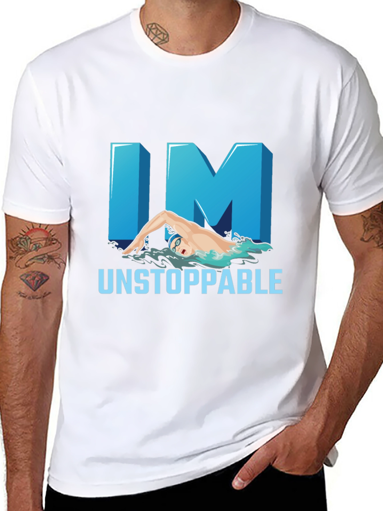 Unstoppable Swimmer Graphic Tee