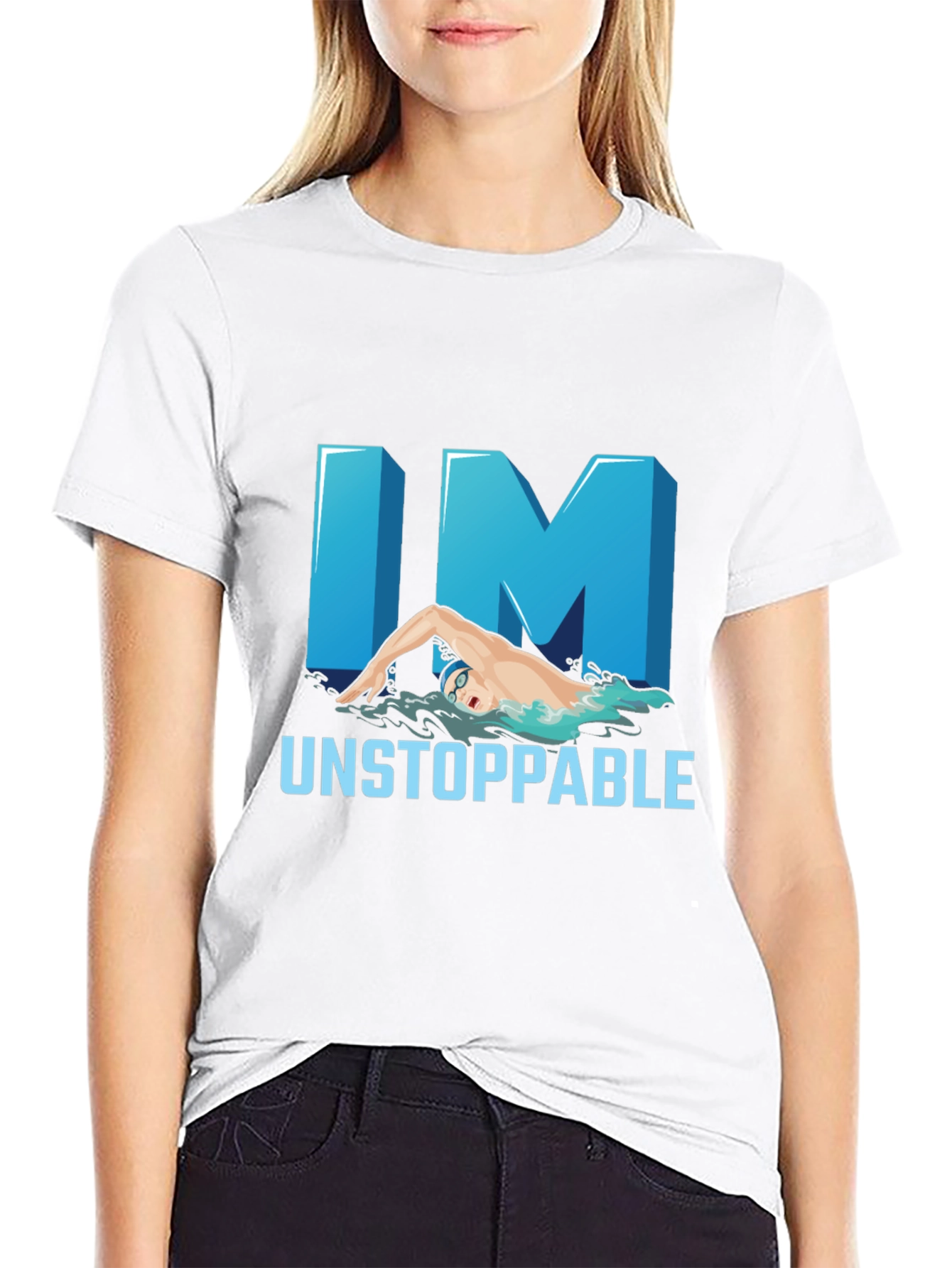 Unstoppable Swimmer Graphic Tee