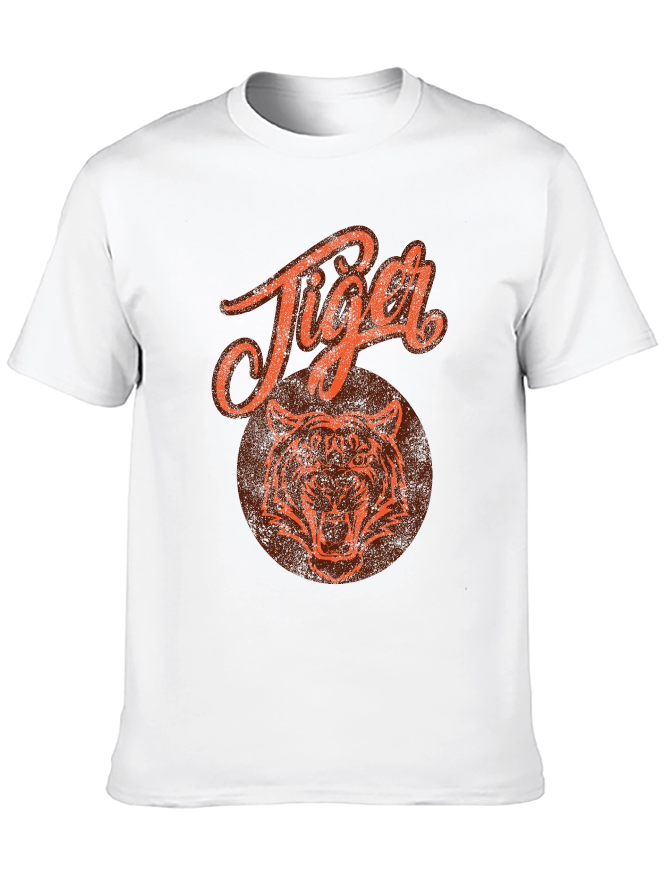 Tiger Graphic Print Black T-Shirt