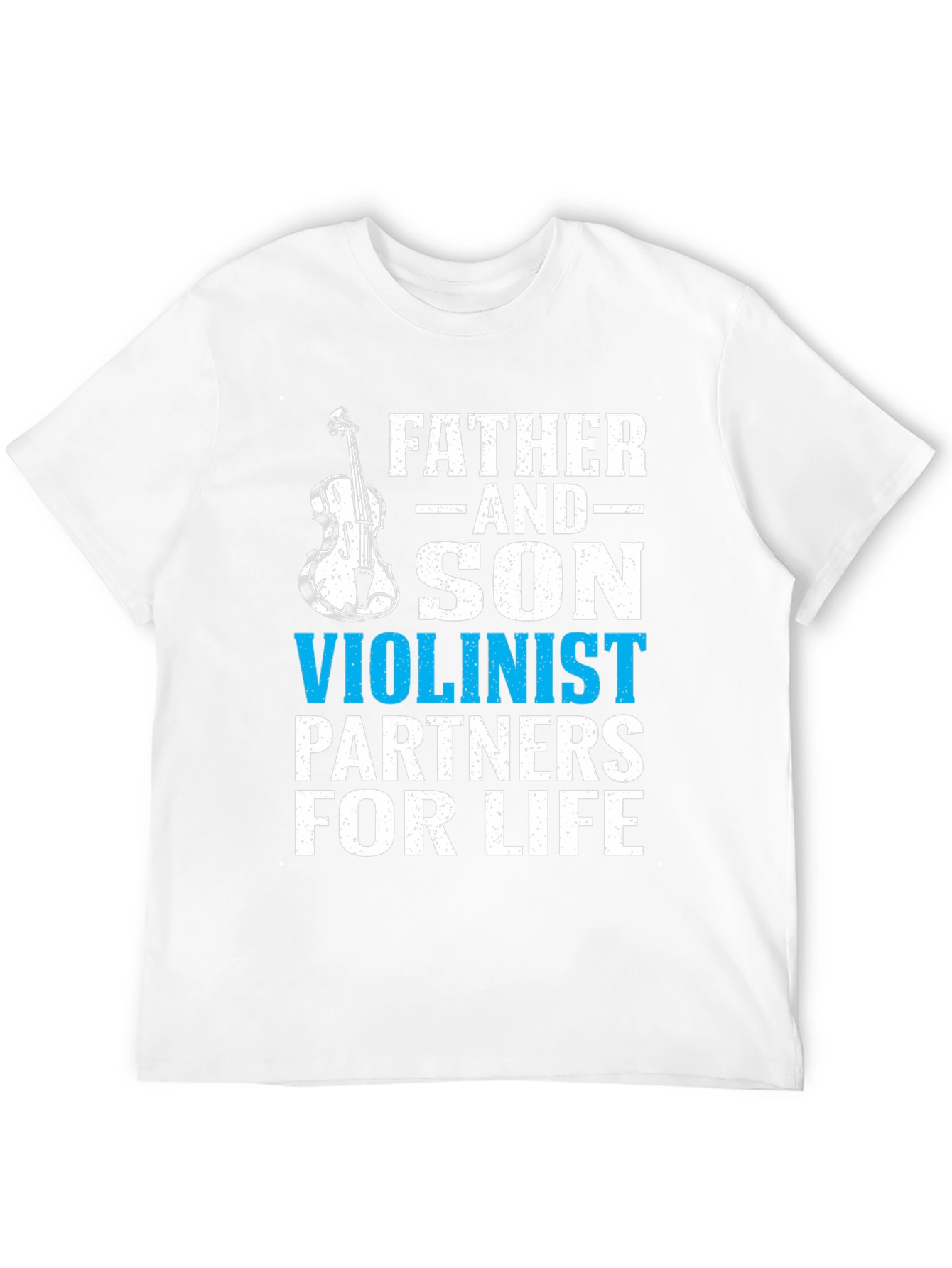 Father and Son Violinist Partners for Life T-Shirt