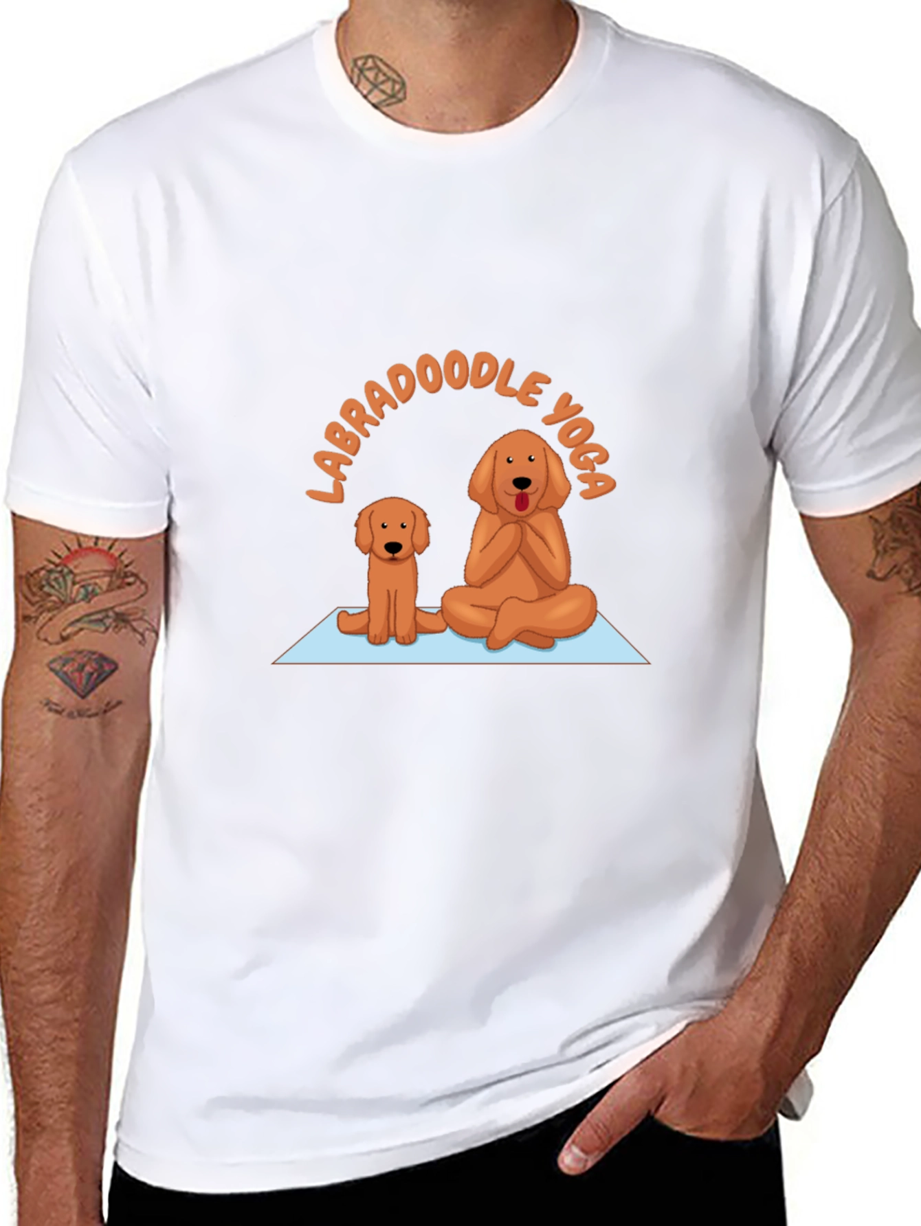 Labradoodle Yoga Graphic T-Shirt