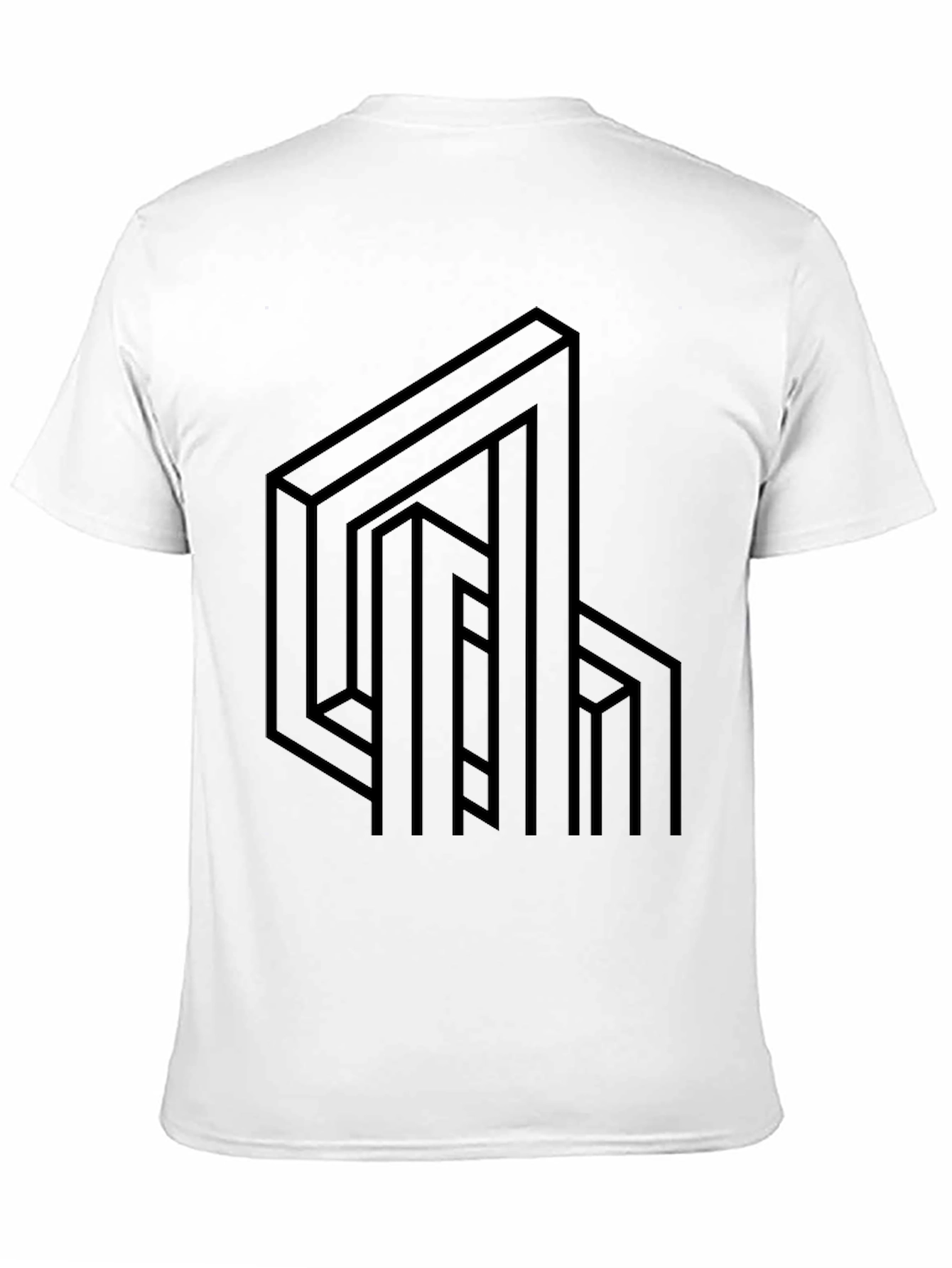 Optical Illusion Graphic Tee - Abstract Design Shirt