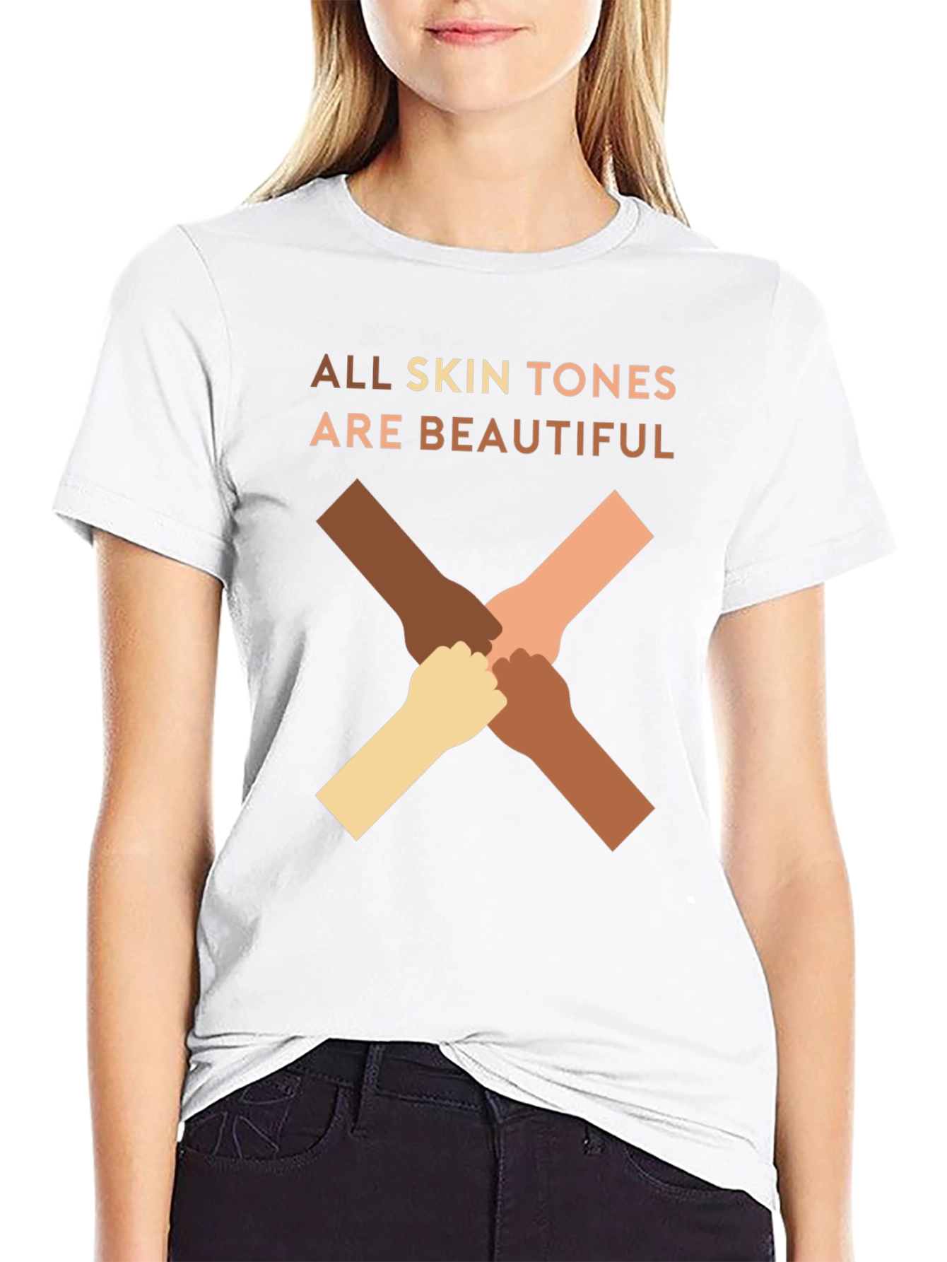 All Skin Tones Are Beautiful T-Shirt