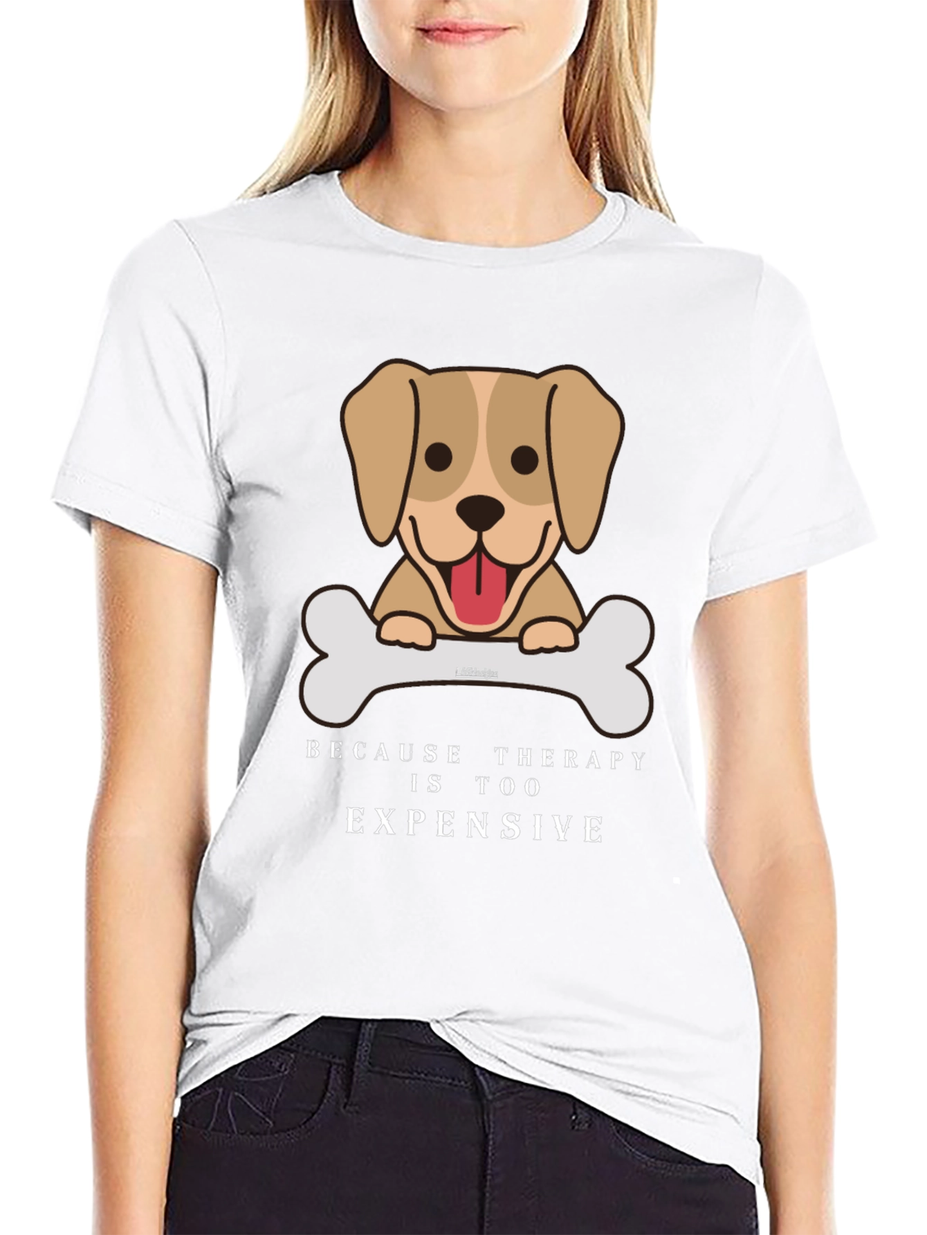 Dog Therapy Humor Tee