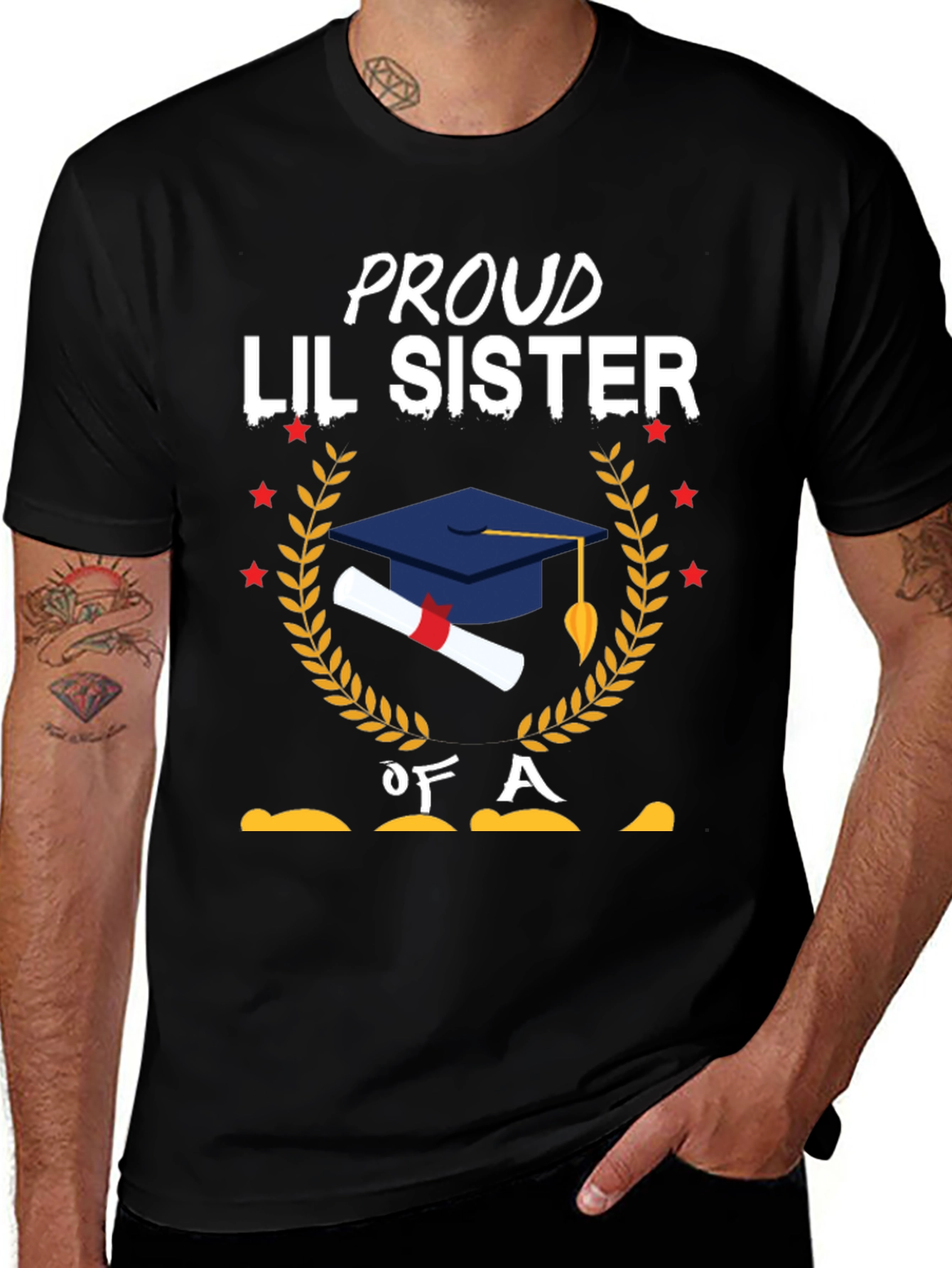 Proud Lil Sister Graduation T-Shirt