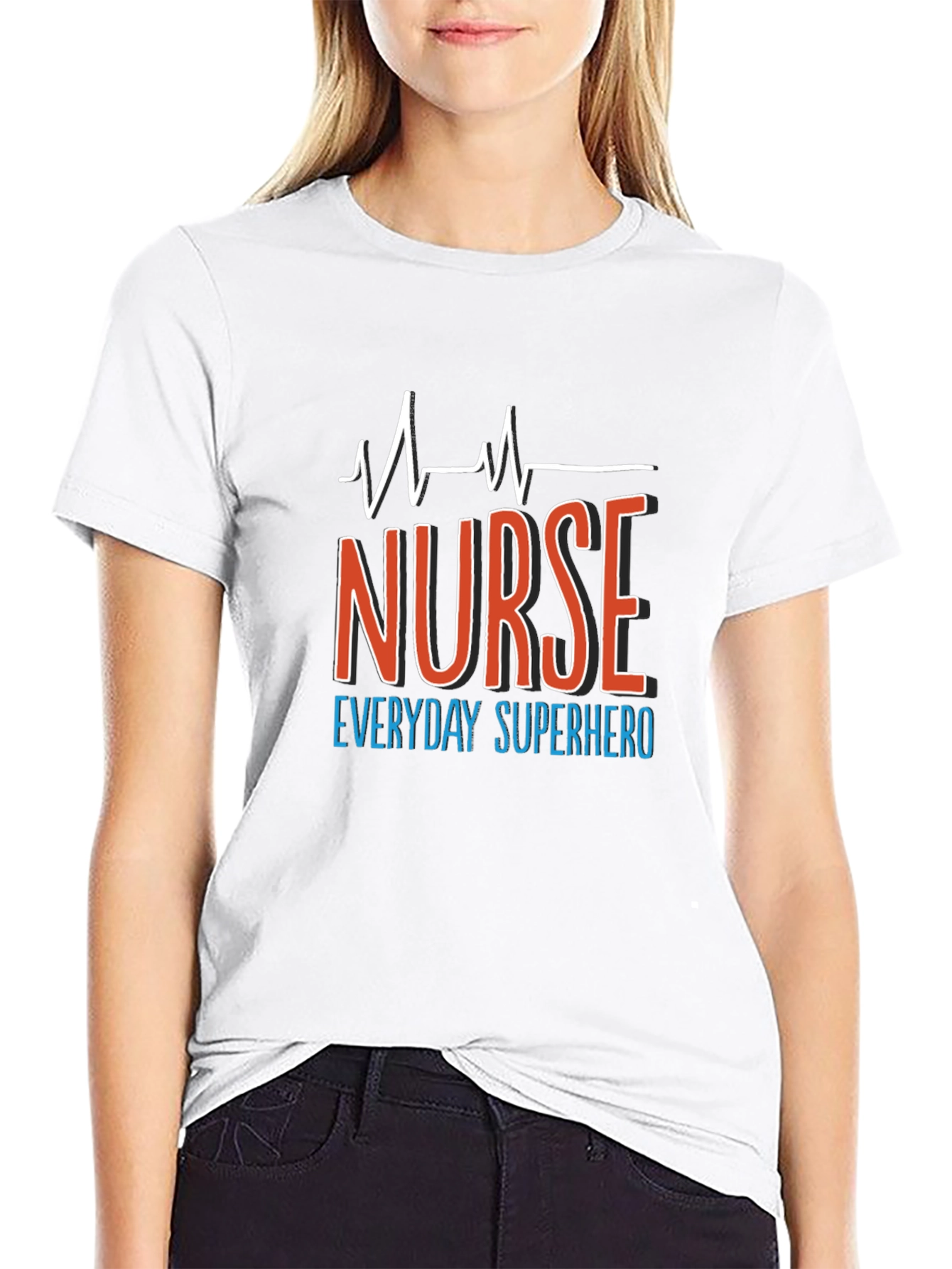 Nurse Superhero T-Shirt - Black