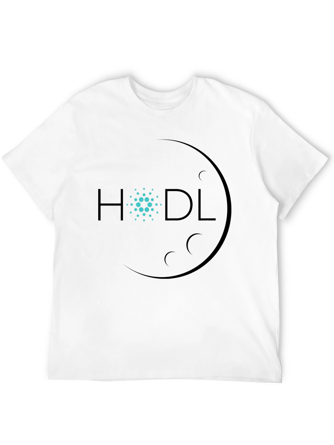 HODL Crypto Moon T-Shirt - Black
