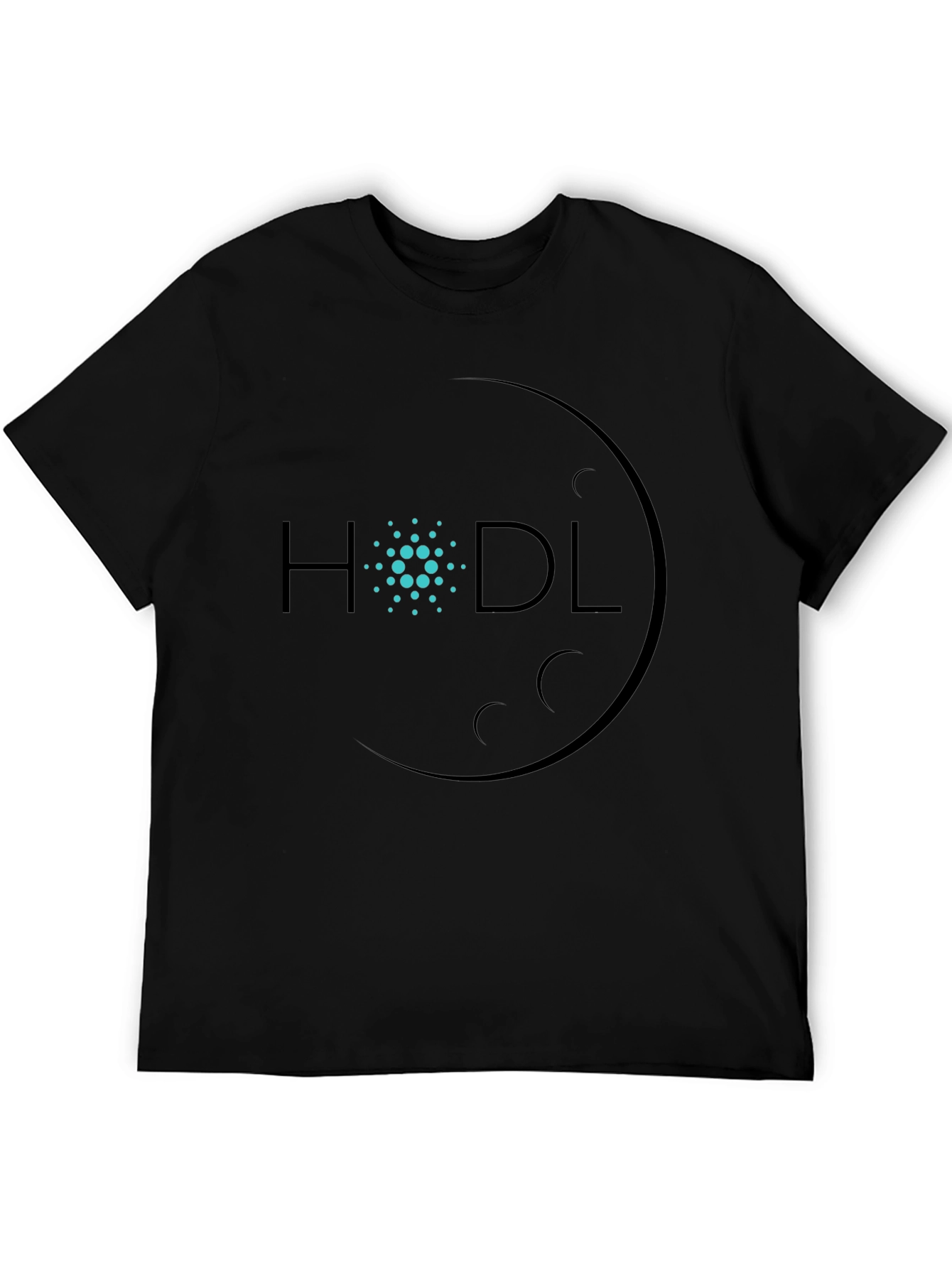HODL Crypto Moon T-Shirt - Black