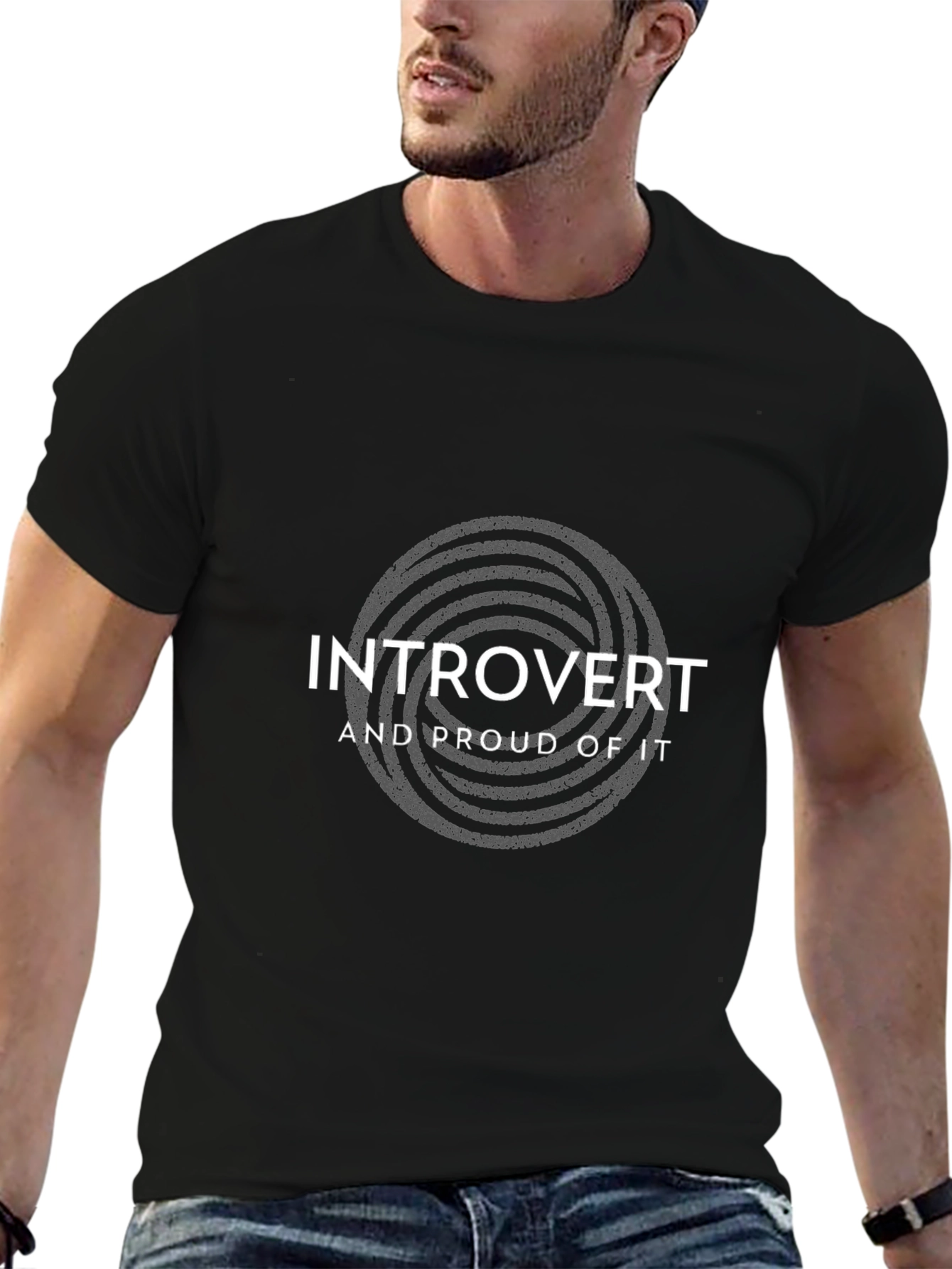 Introvert Pride T-Shirt - Black Cotton Tee