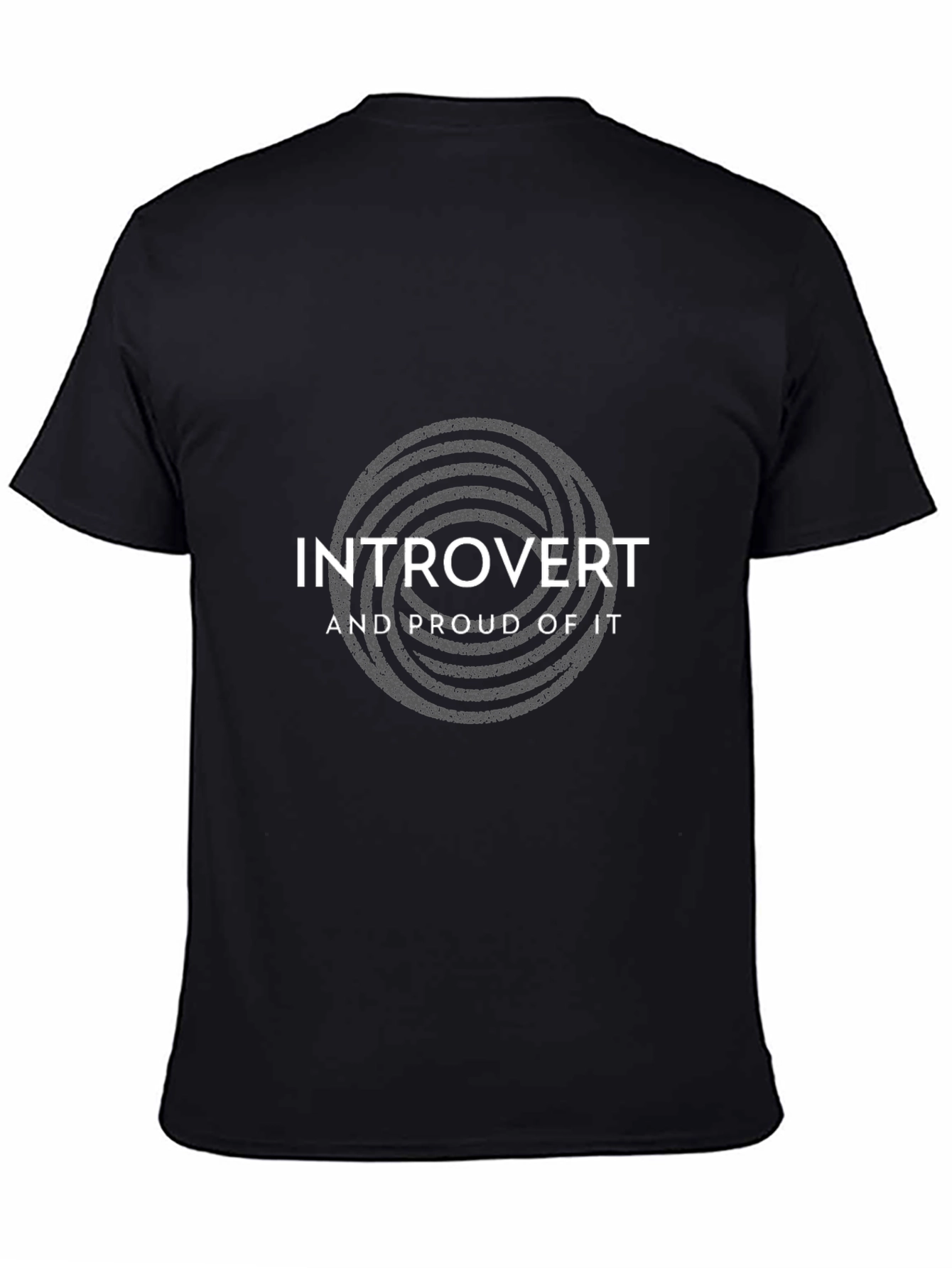 Introvert Pride T-Shirt - Black Cotton Tee