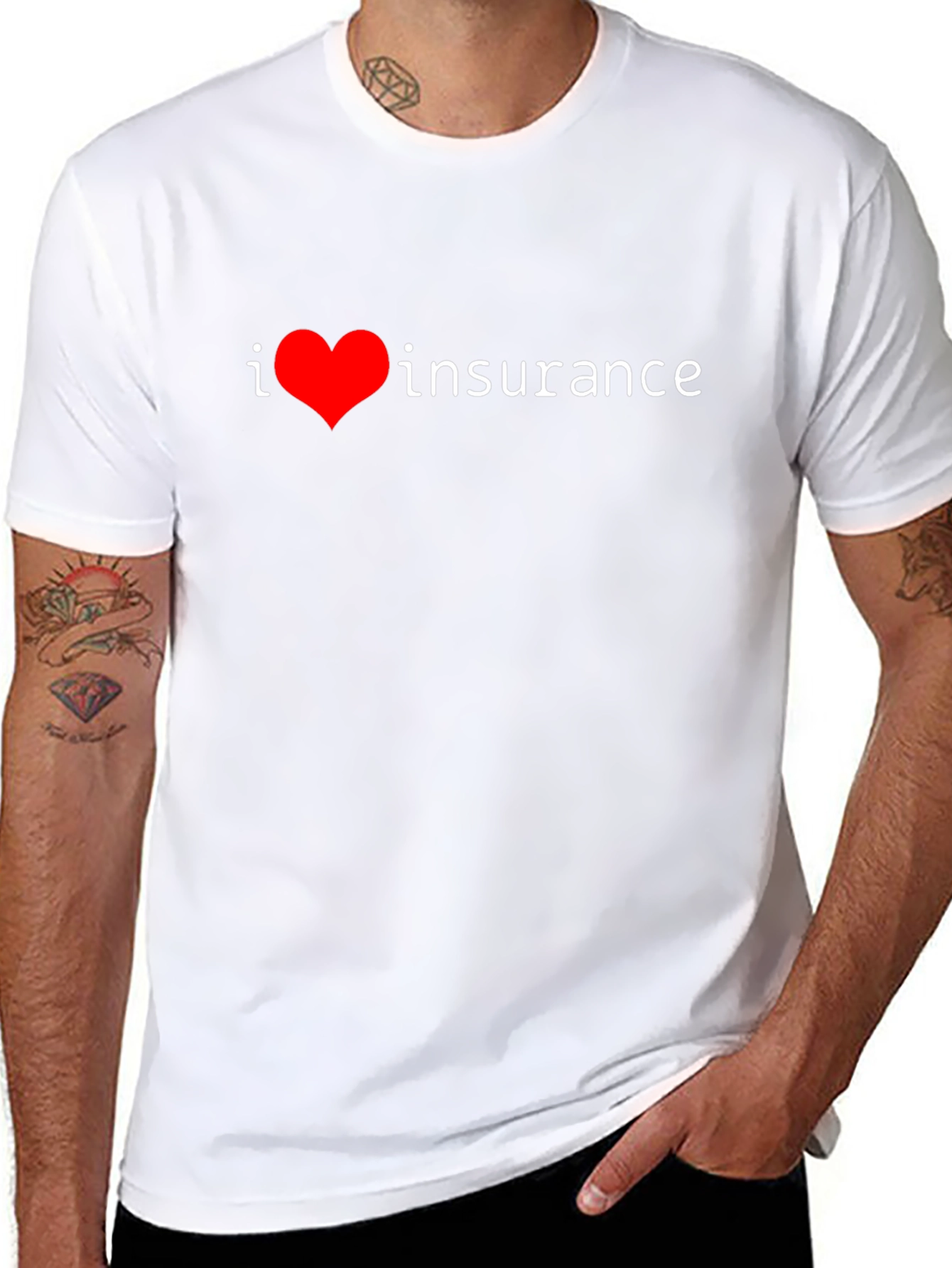 I Heart Insurance T-Shirt - Novelty Apparel
