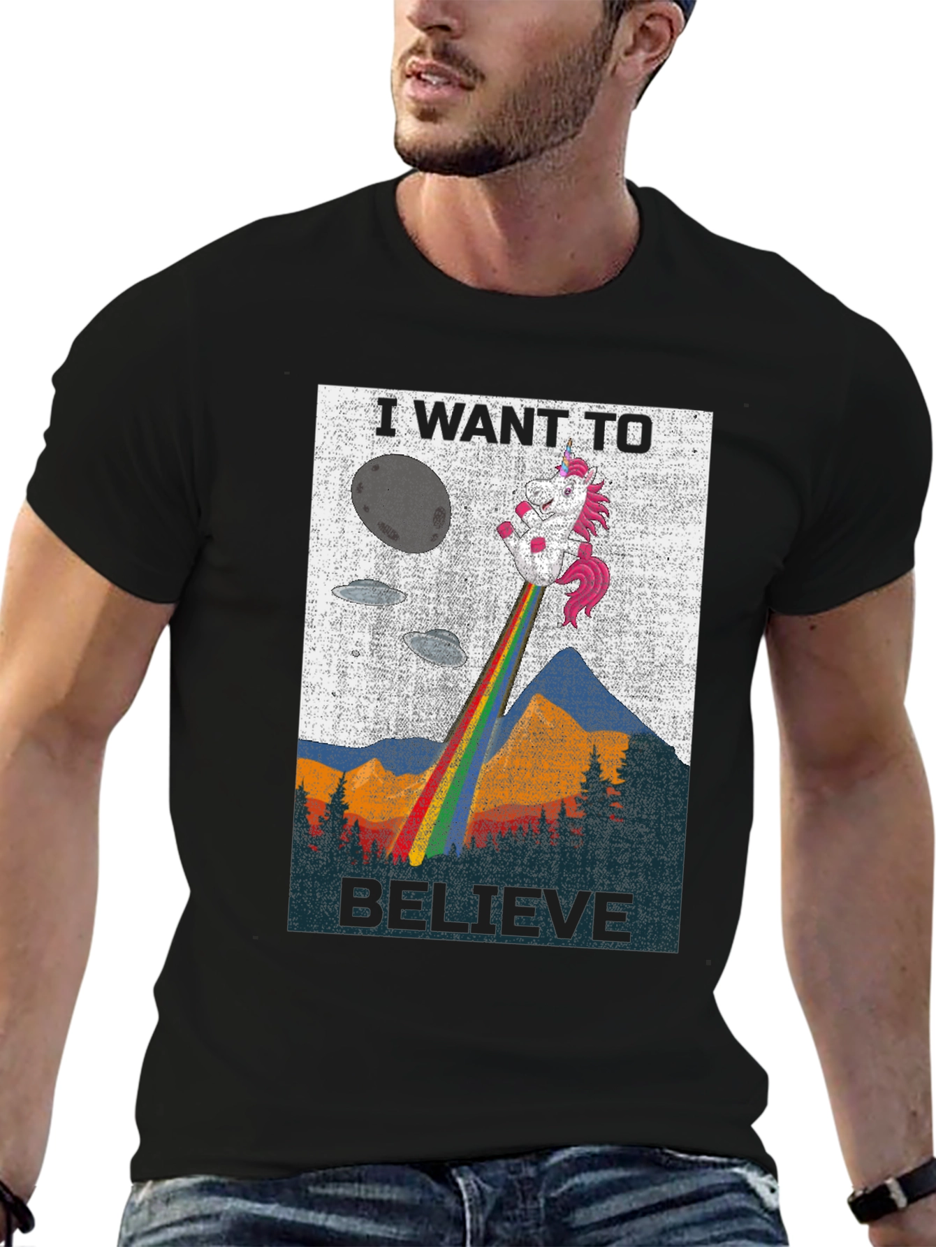 I Want to Believe Unicorn Tee
