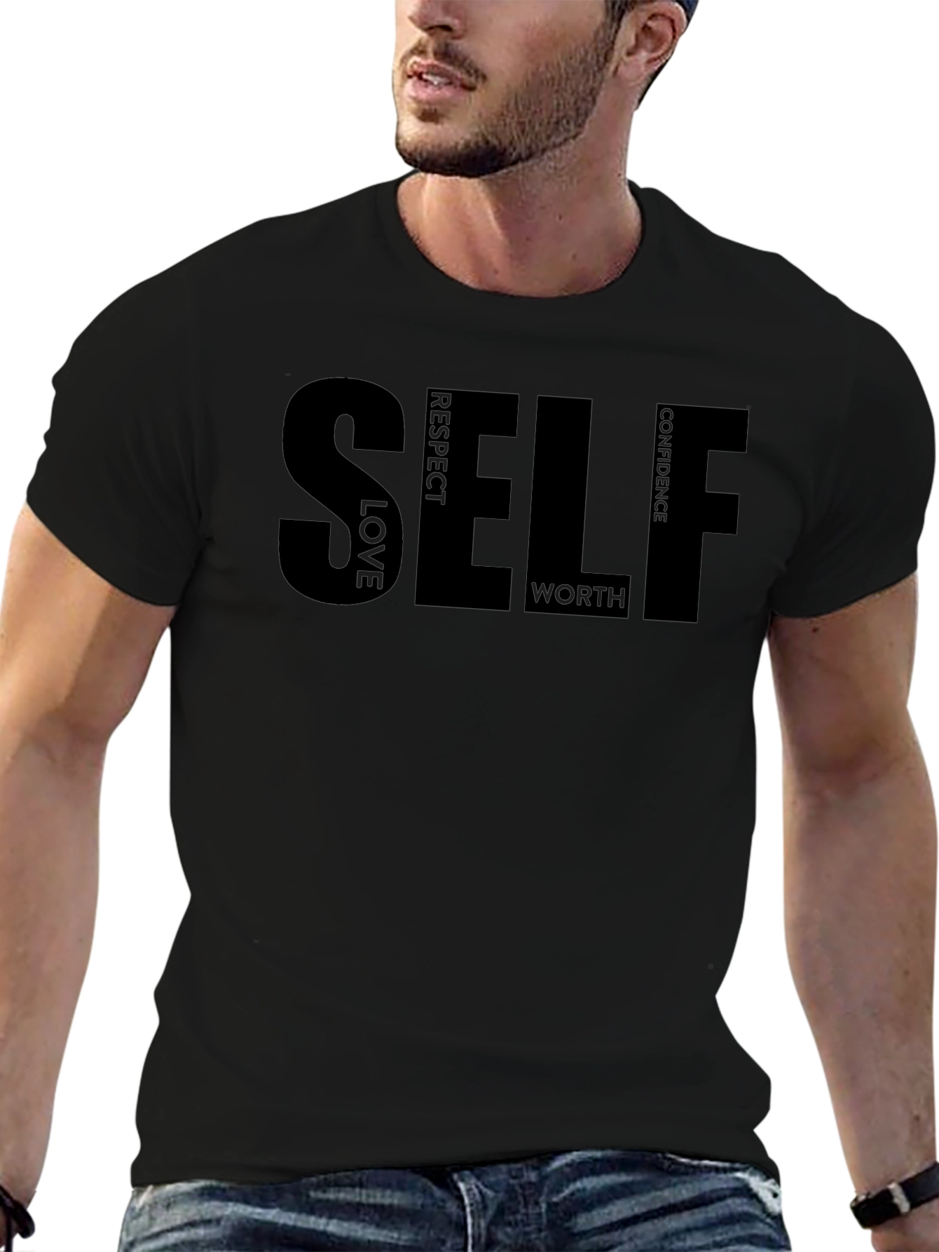 Self Love Respect & Confidence T-Shirt - Black
