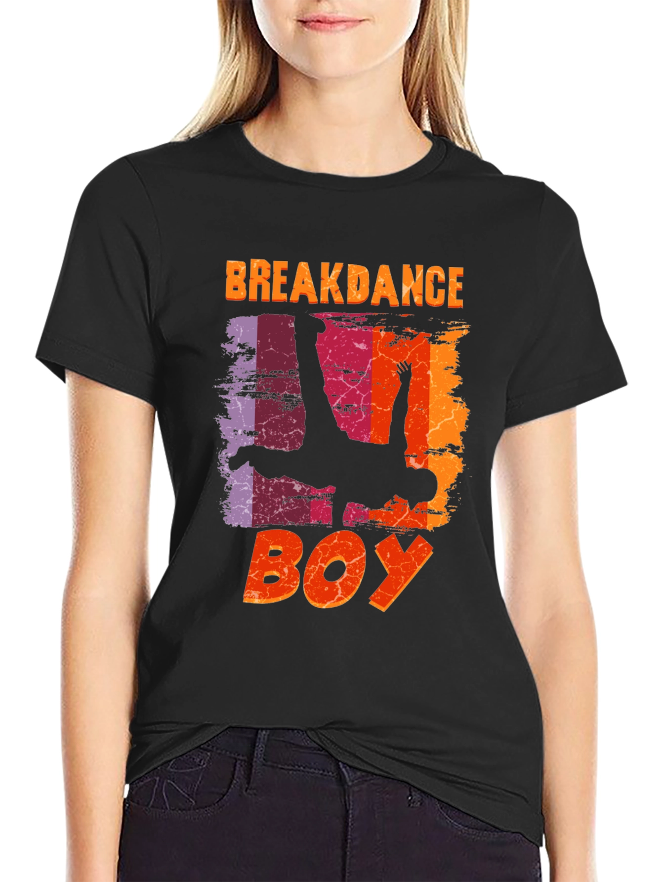 Breakdance Boy Graphic Tee - Unique Design