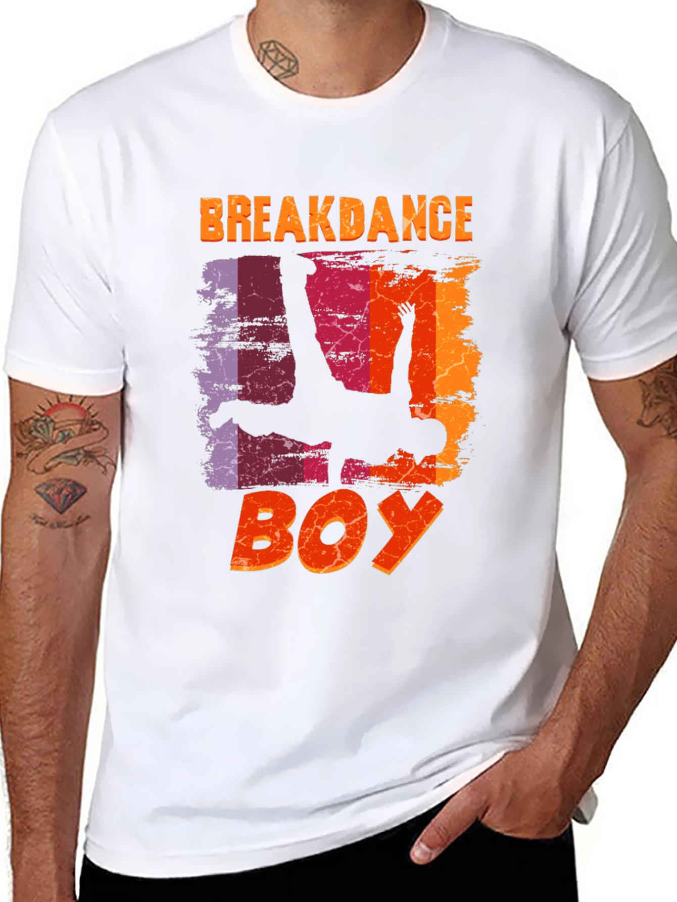 Breakdance Boy Graphic Tee - Unique Design