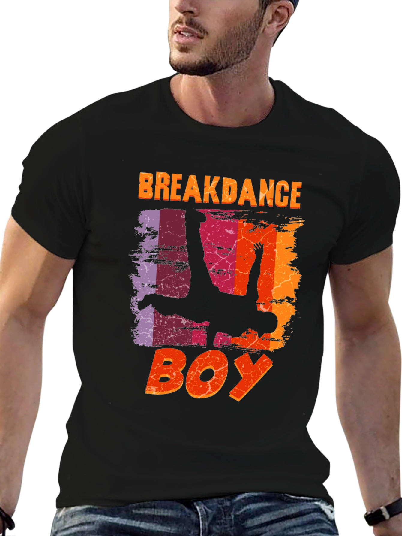 Breakdance Boy Graphic Tee - Unique Design