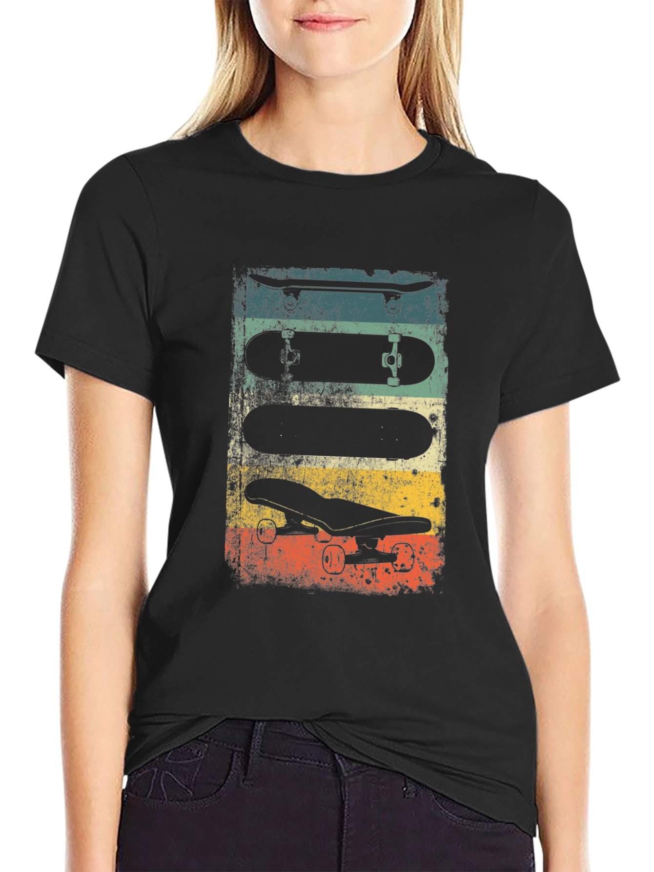 Retro Skateboard Tee - Cool Graphic T-Shirt