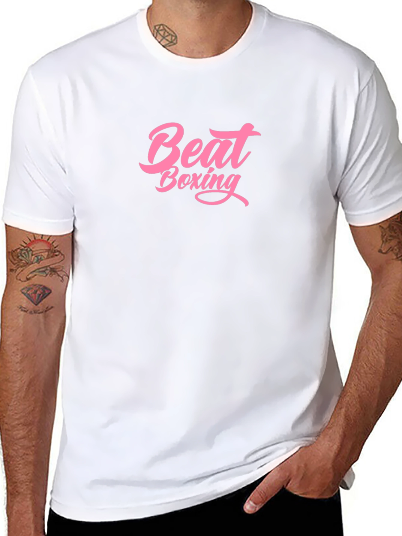 Beat Boxing Graphic Print T-Shirt