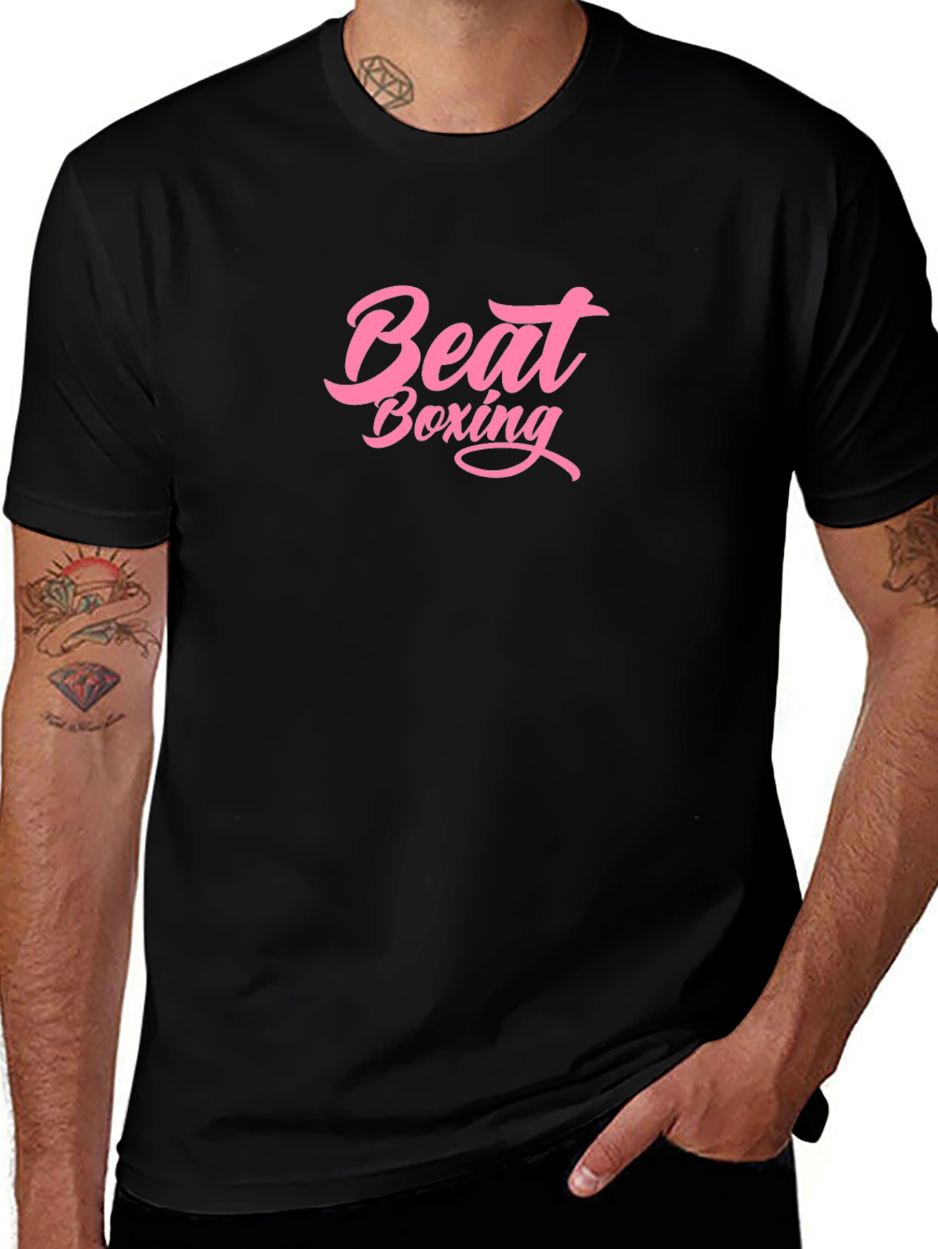 Beat Boxing Graphic Print T-Shirt
