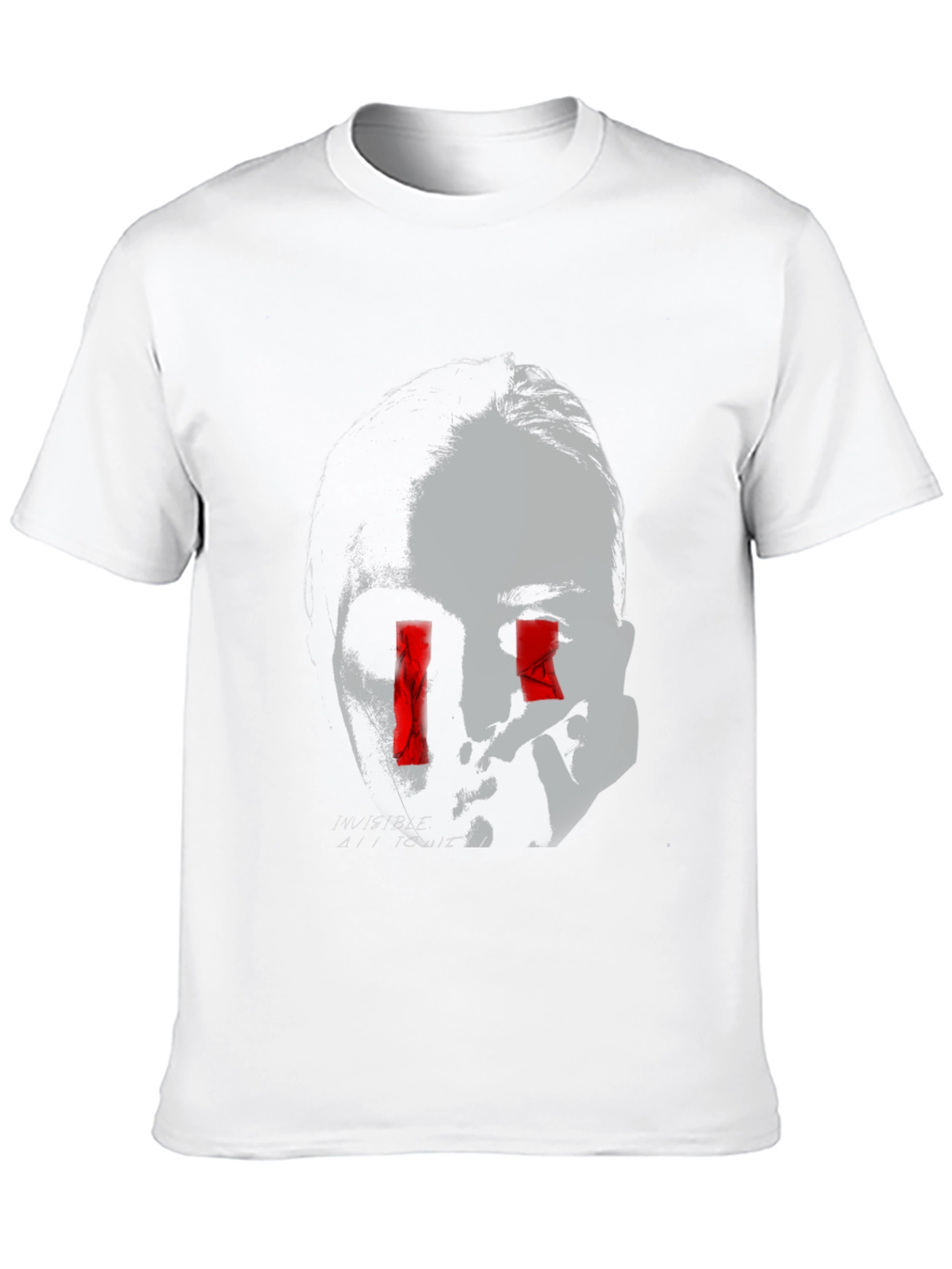 Edgy Graphic Tee - Invisible All To Me Design
