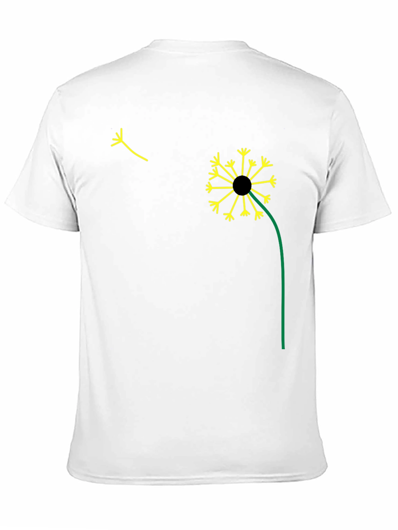 Dandelion Graphic Black T-Shirt