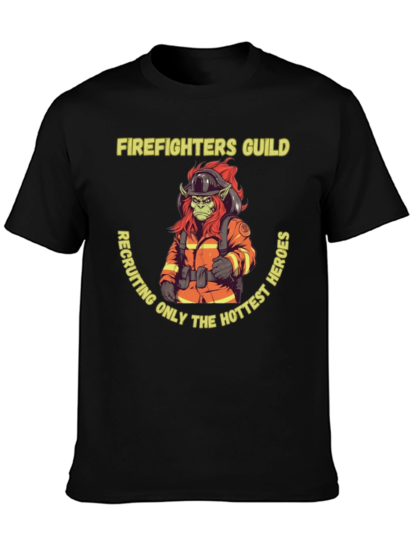 Firefighters Guild Hottest Heroes Graphic Tee