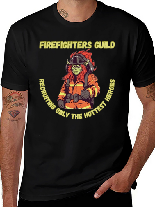 Firefighters Guild Hottest Heroes Graphic Tee