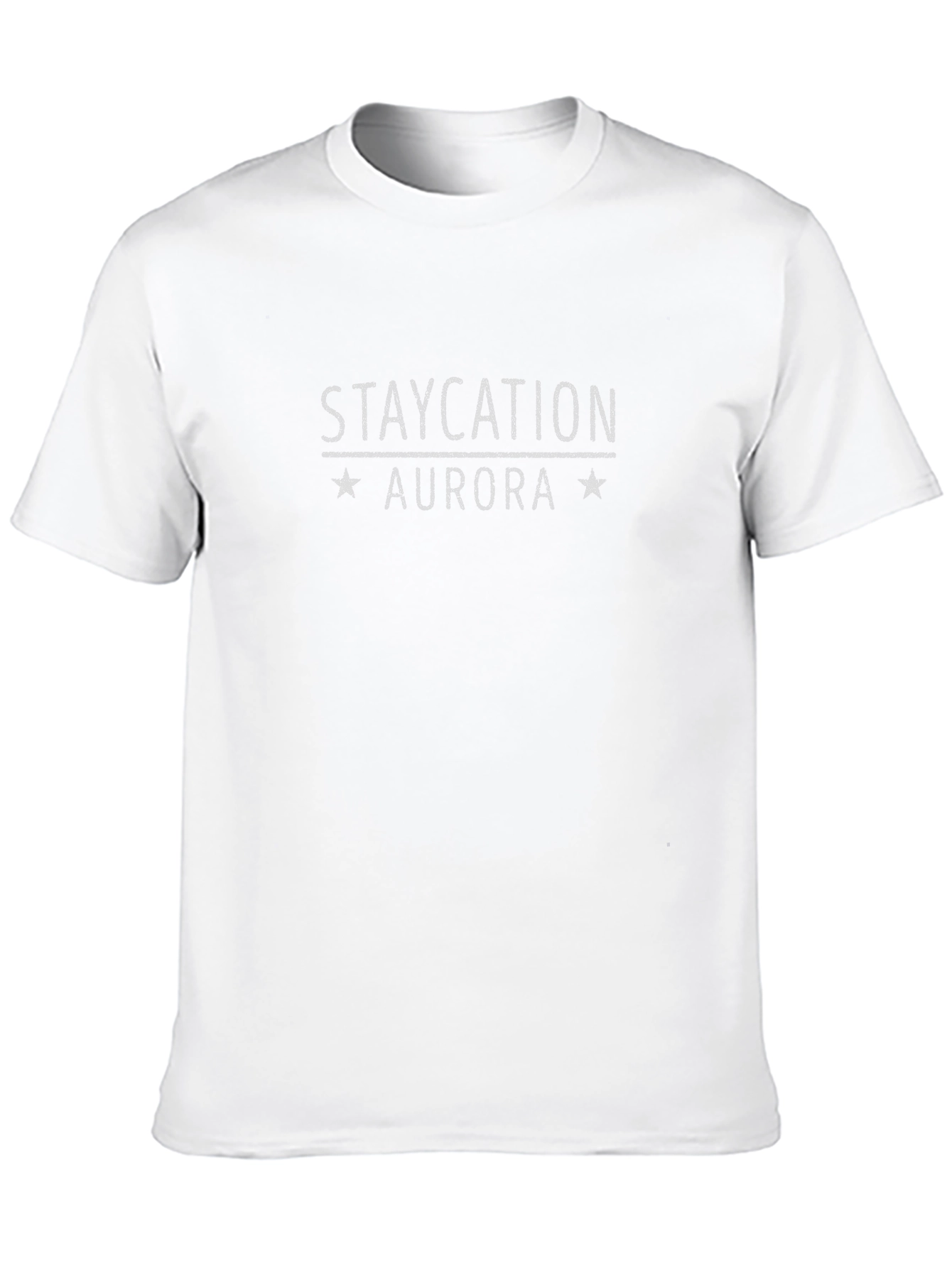 Staycation Aurora Graphic Tee - Black Casual T-Shirt
