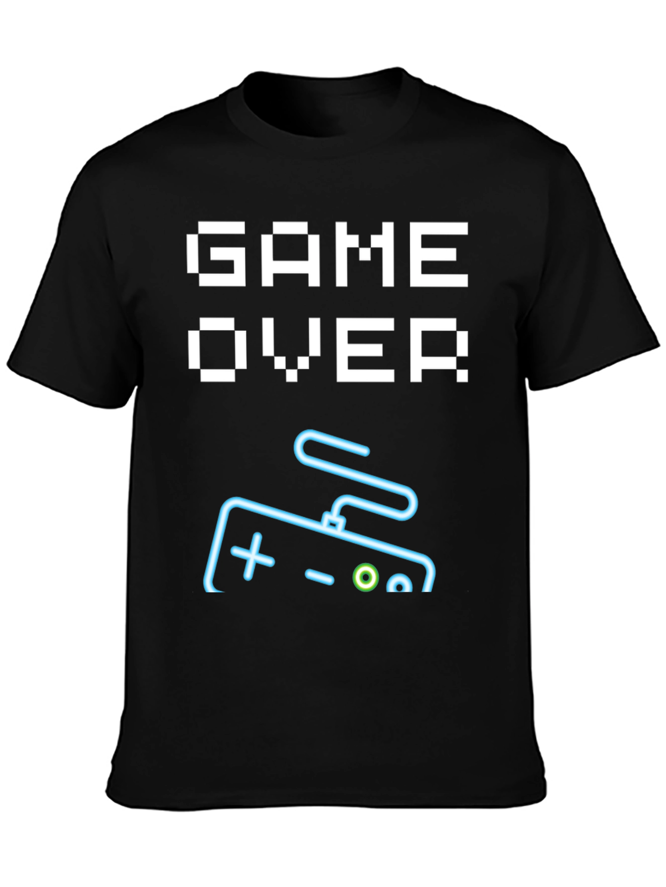 Game Over Controller Graphic Tee - Retro Gamer Style
