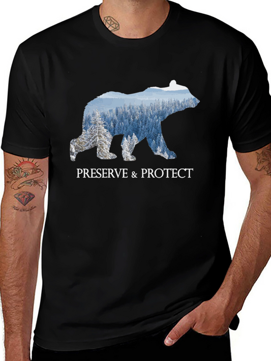 Preserve & Protect Bear Silhouette Graphic Tee
