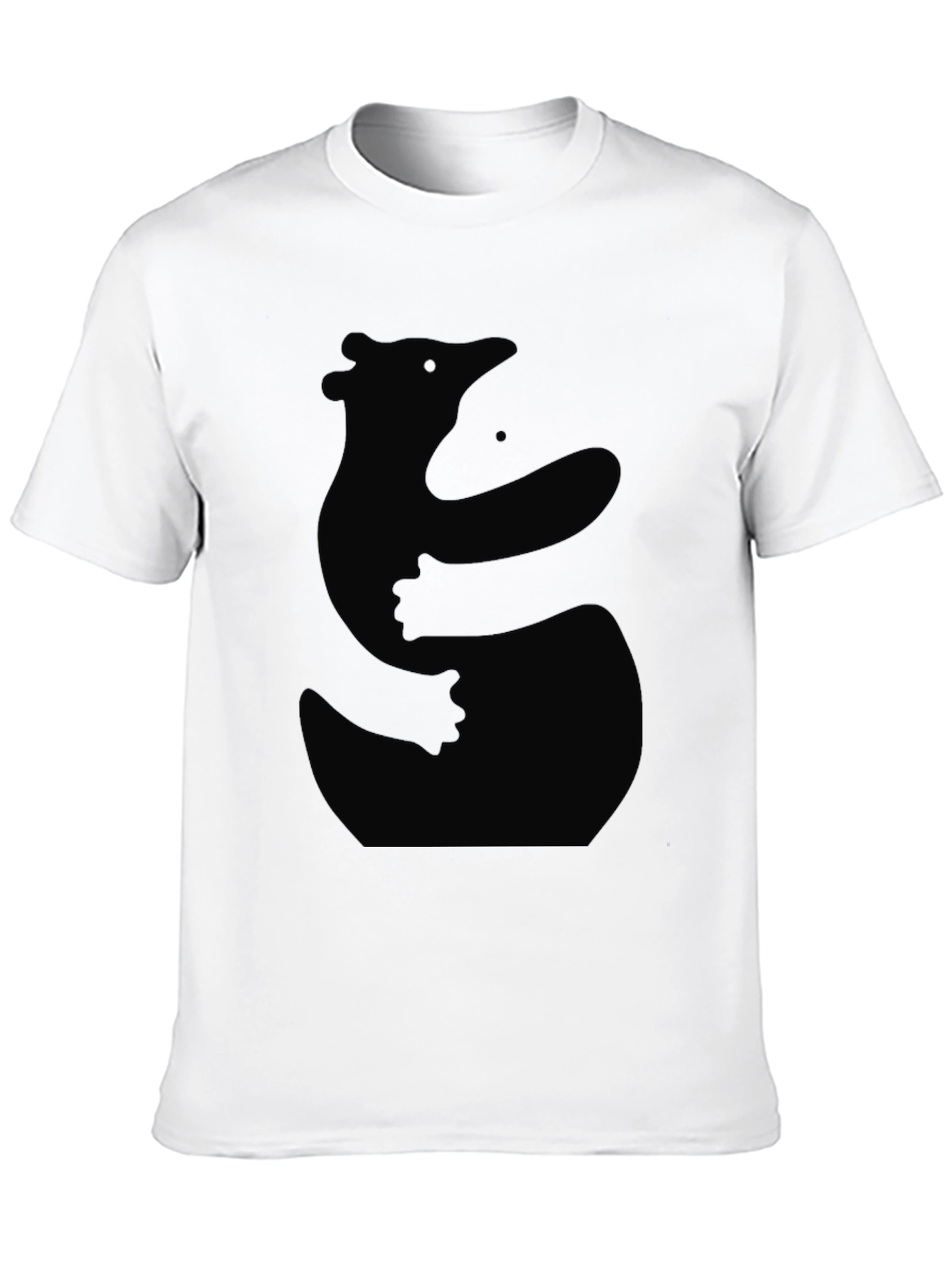 Bear Hug Silhouette Black T-Shirt