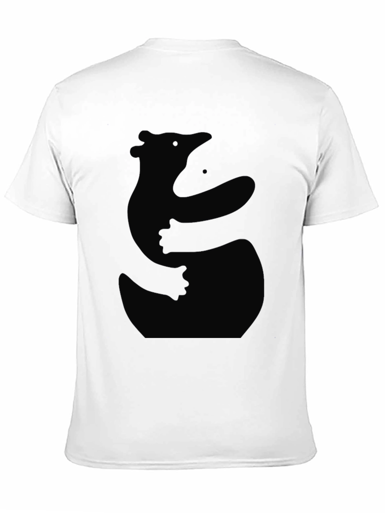 Bear Hug Silhouette Black T-Shirt