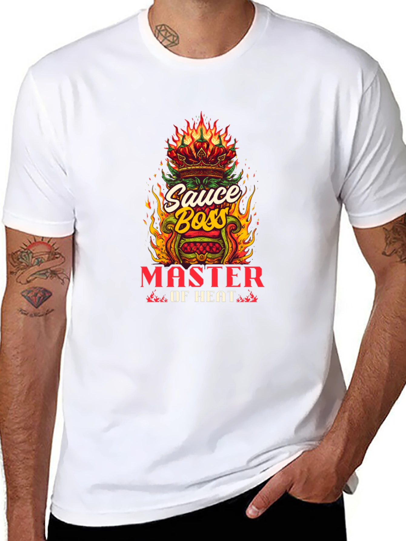 Sauce Boss Master Of Heat Black Graphic Tee