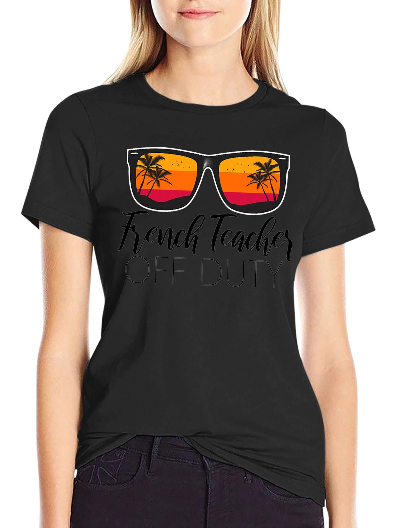 French Teacher Off Duty T-Shirt - Summer Vacation Mode