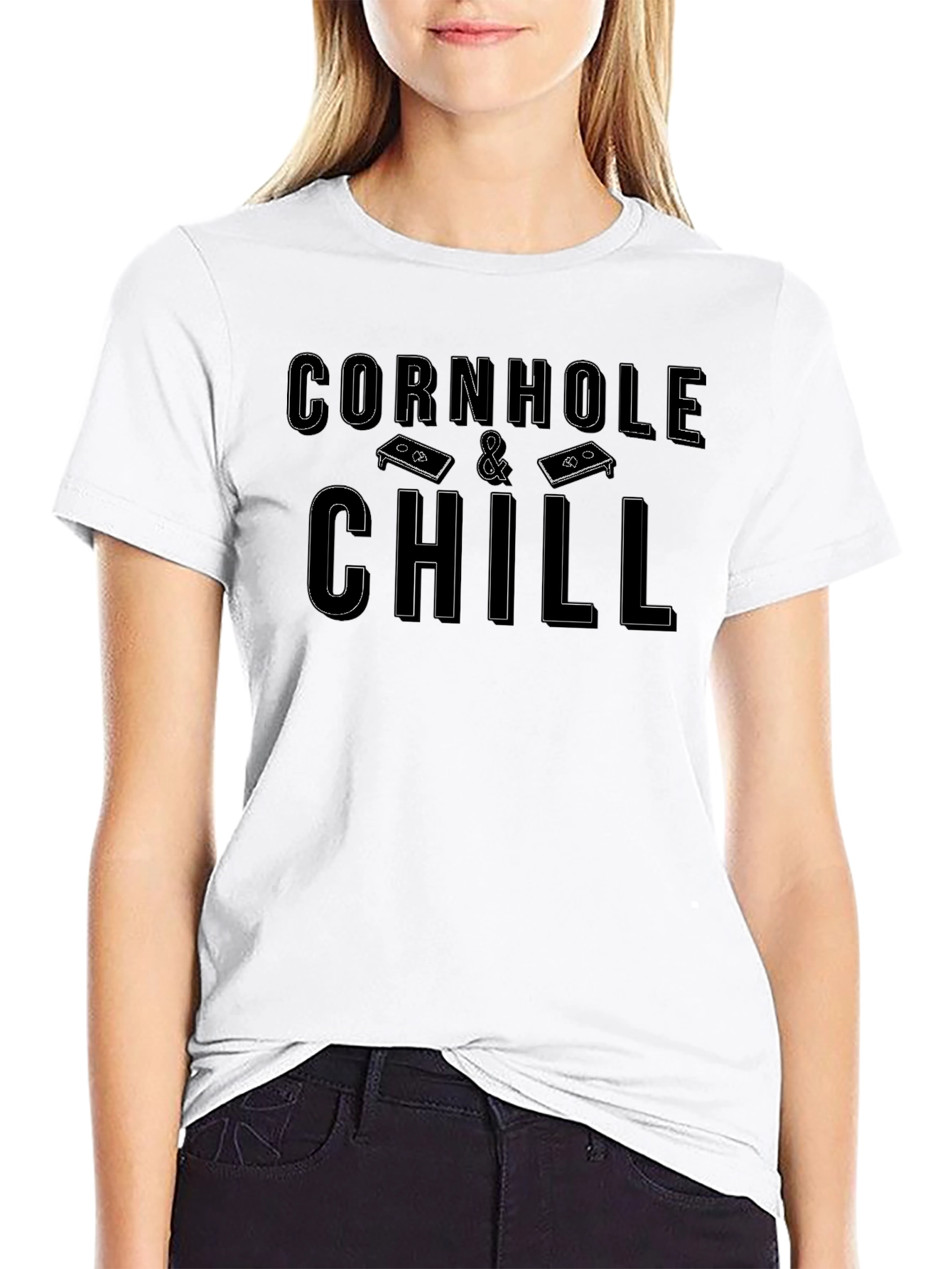 Cornhole & Chill Graphic Tee