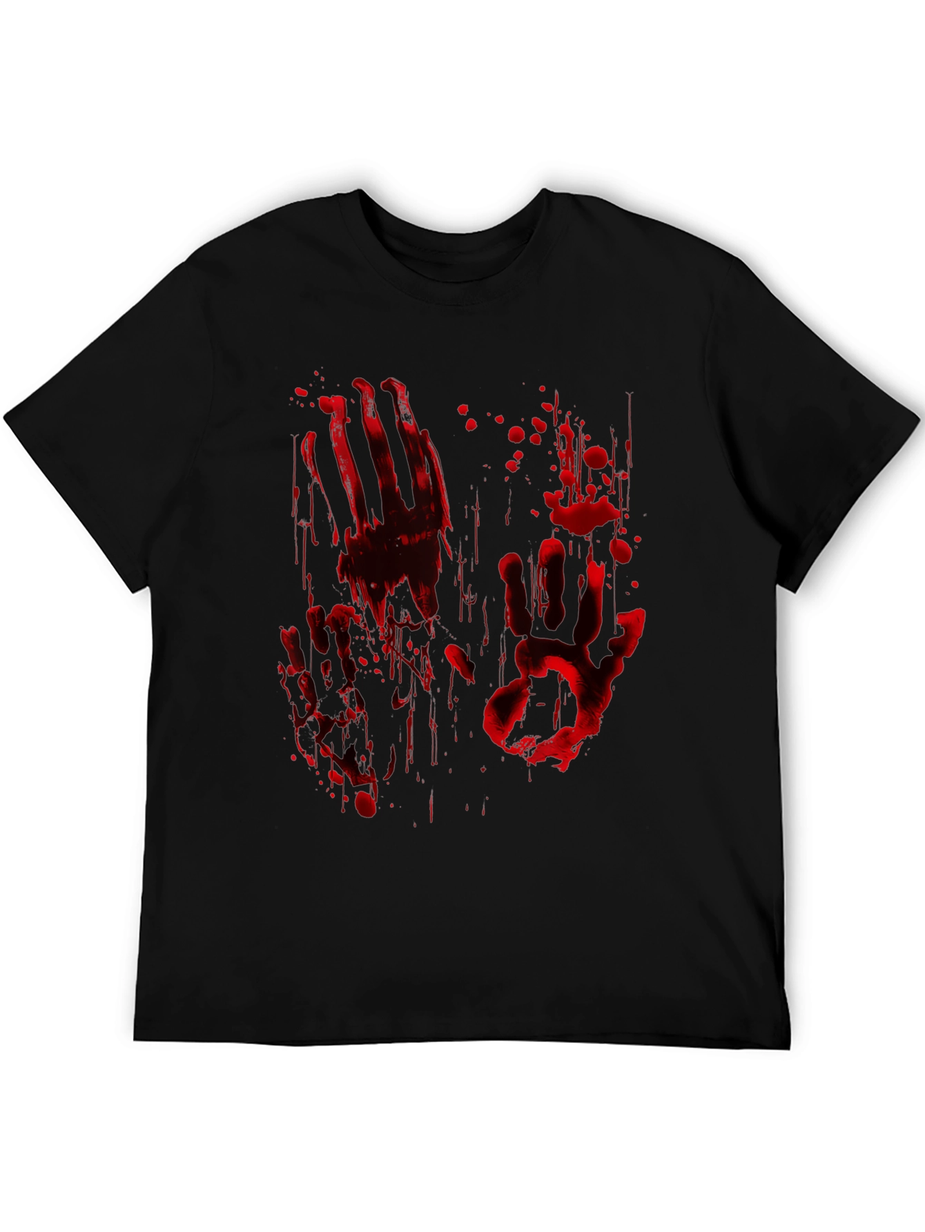 Bloody Handprint Graphic Tee - Halloween
